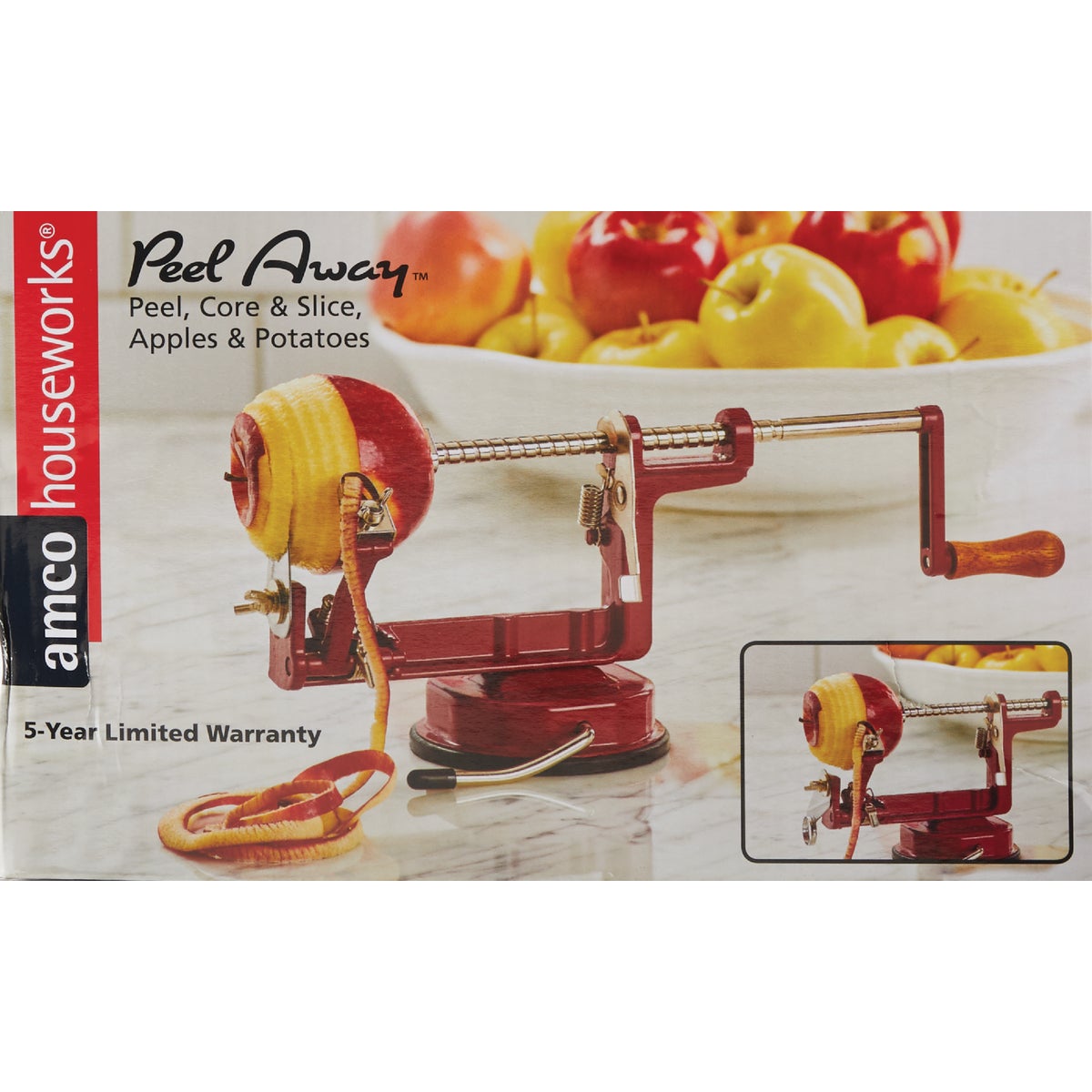 Amco Peel Away Apple Peeler with Suction Base Image 3