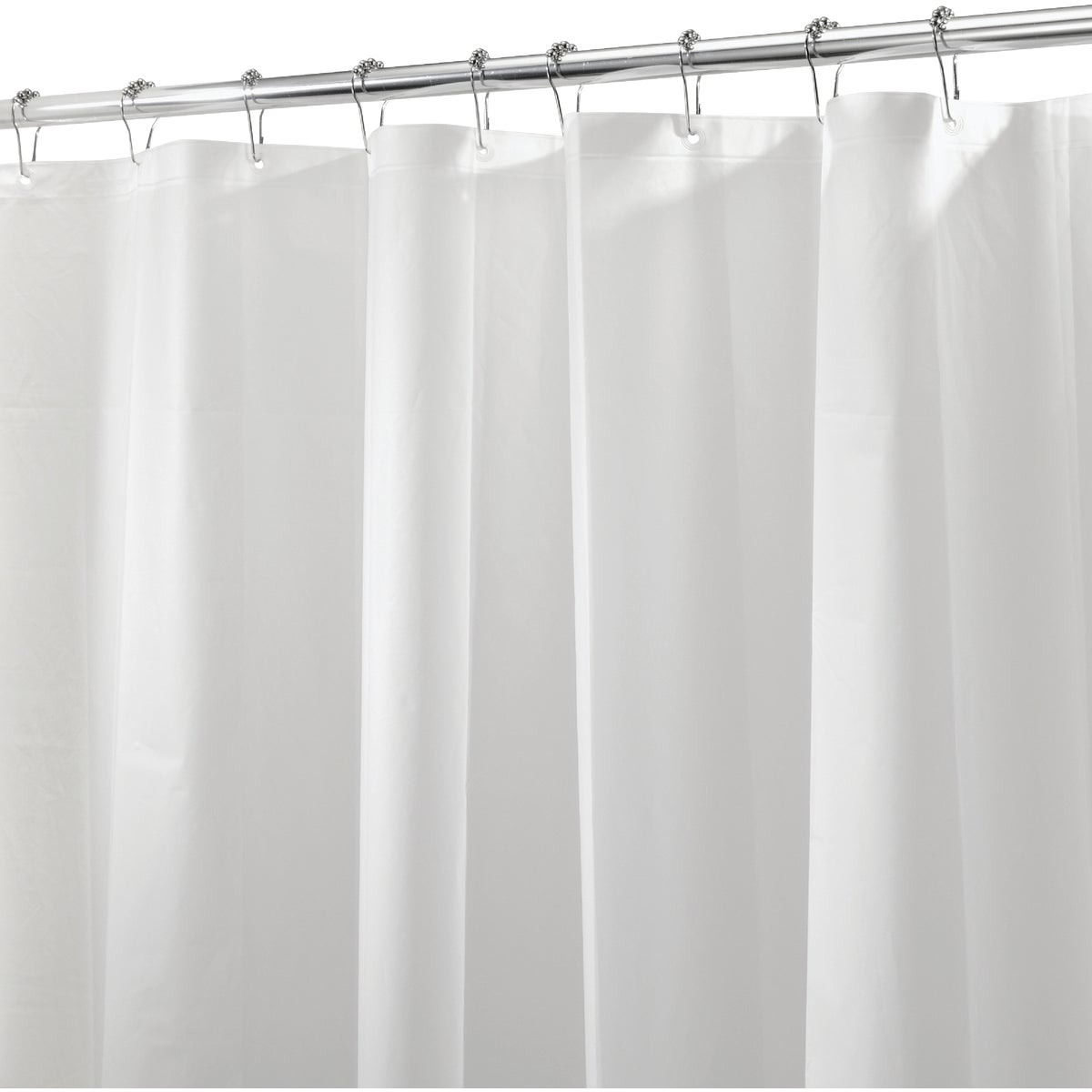 iDesign 72 In. x 72 In. Frost Peva Shower Curtain Liner Image 1