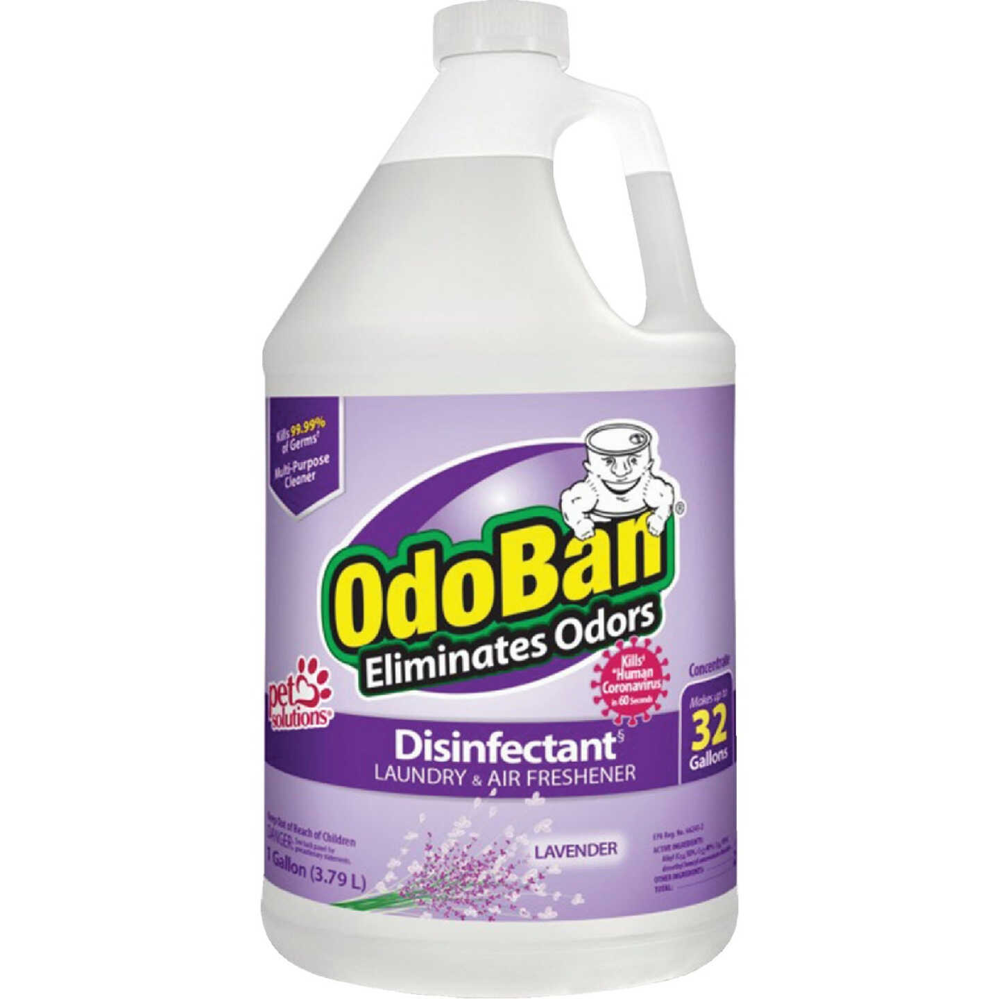 OdoBan 1 Gal. Lavender Washable Surface Sanitizer & Deodorizer Concentrate Image 1