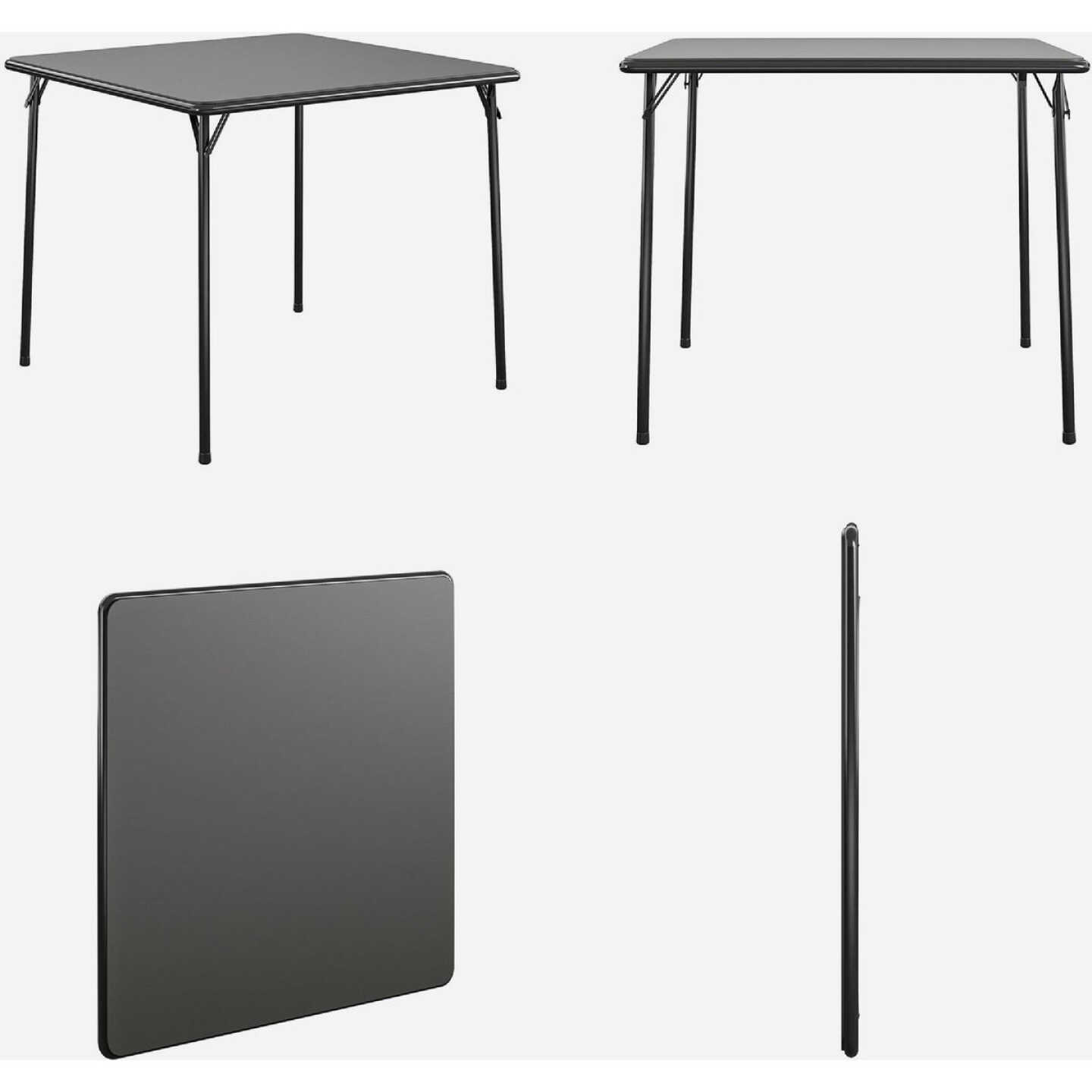 COSCO 34 In. x 34 In. Folding Table, Black Image 2