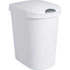 Sterilite 28 Qt. White Wastebasket With Lid Image 1
