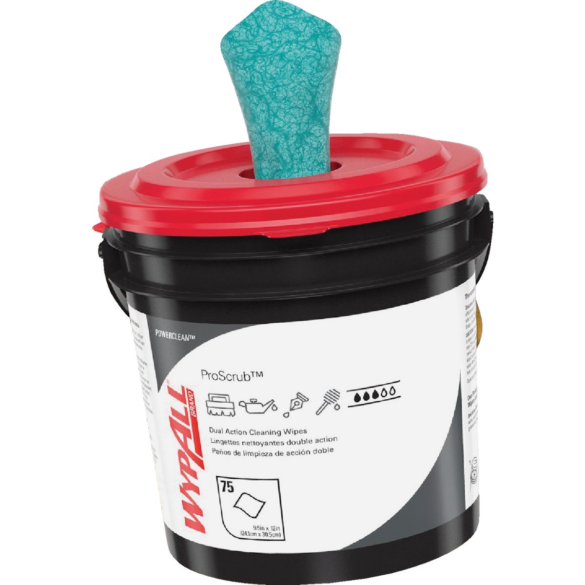 WypAll 9-1/2 In. x 12 In. Cleansing Bucket Hand Cleaning Wipes, (75 Ct.) Image 3