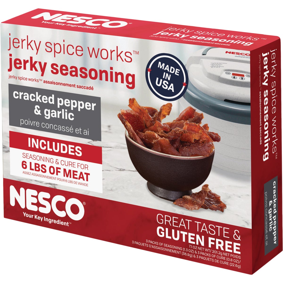 Nesco Cracked Pepper & Garlic Jerky Seasoning, 6 Lb. Yield Image 4