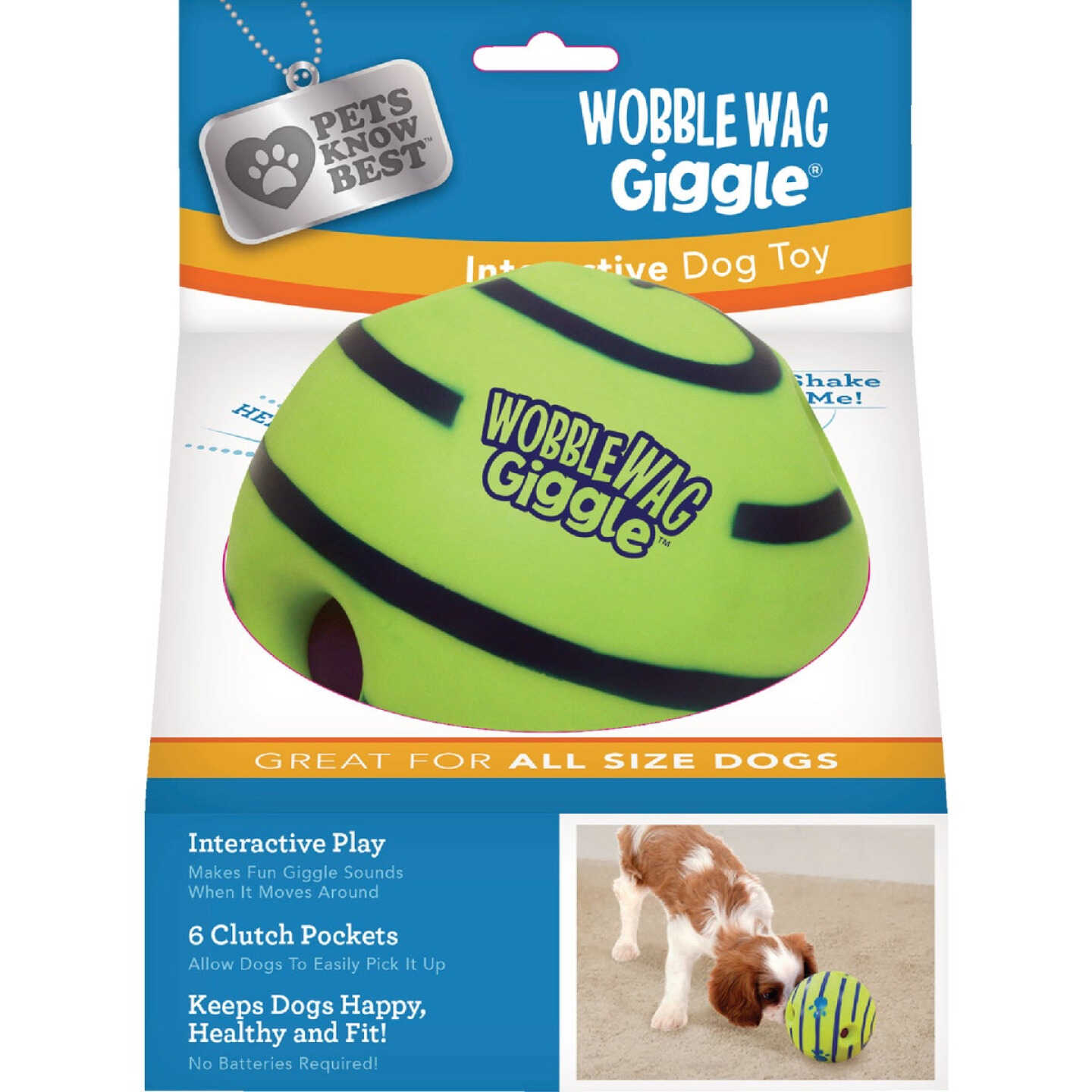 Pets Know Best 6-Pocket Wobble Wag Giggle Ball Image 1