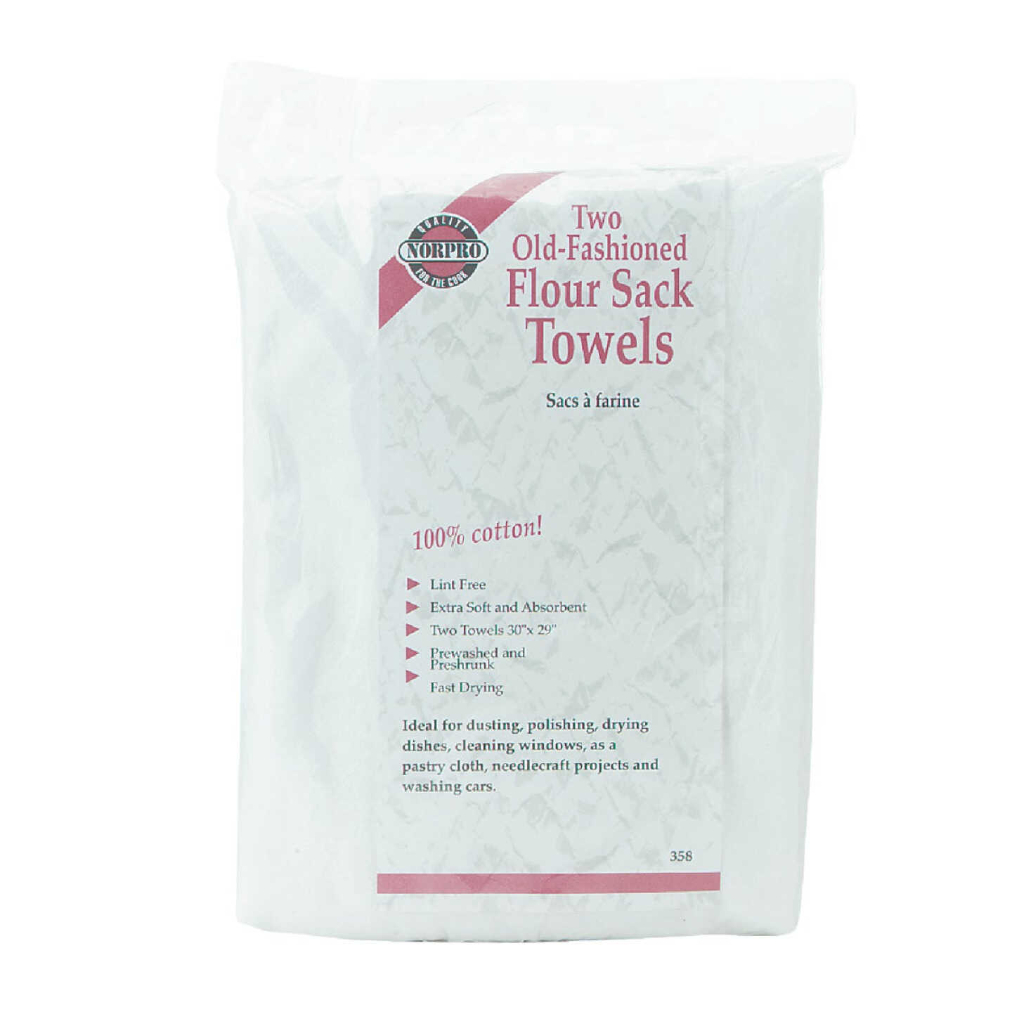 Norpro 30 In. x 29 In. Flour Sack Towel (2 Count) Image 1