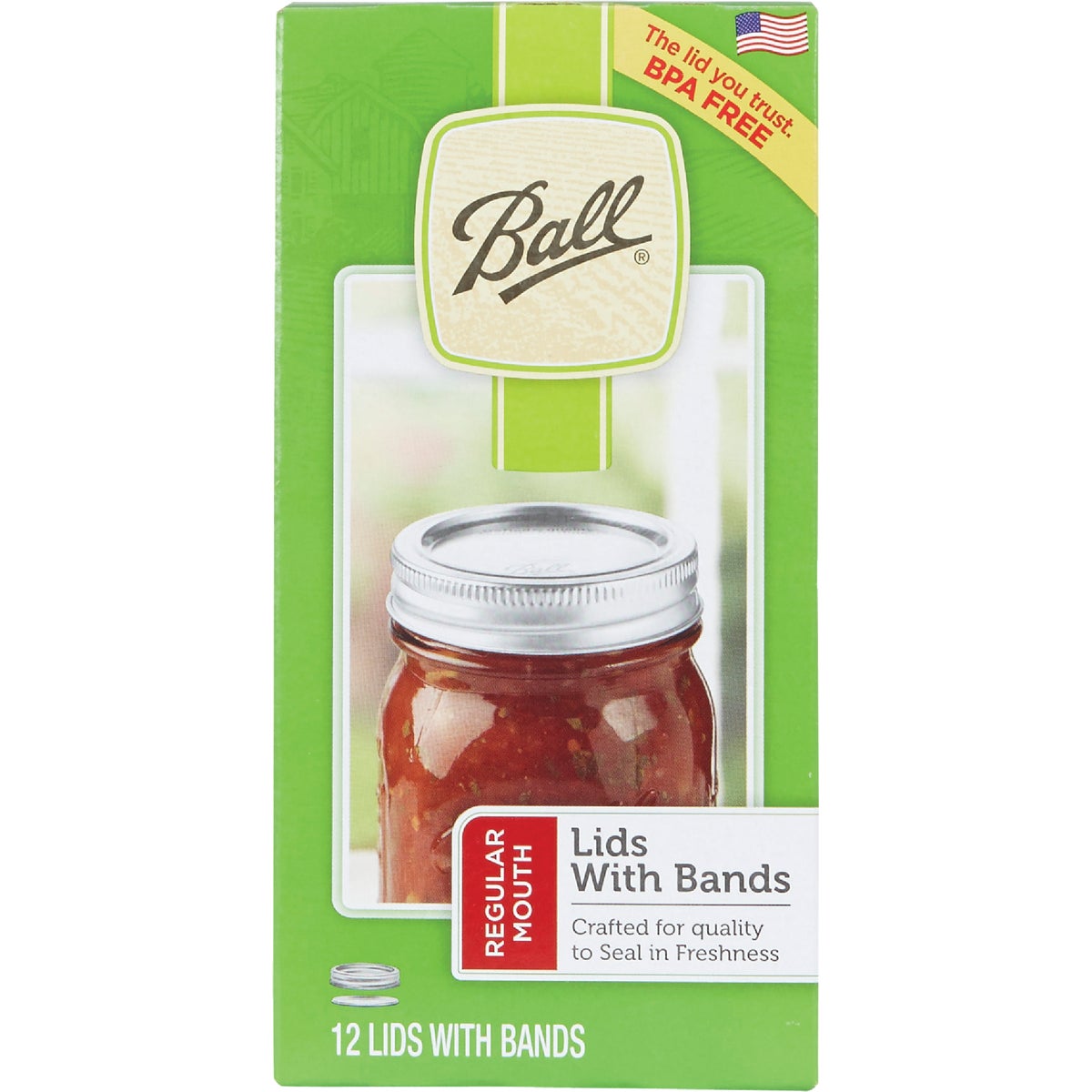 Ball Regular Mouth Jar Lid with Bands (12-Count) Image 2
