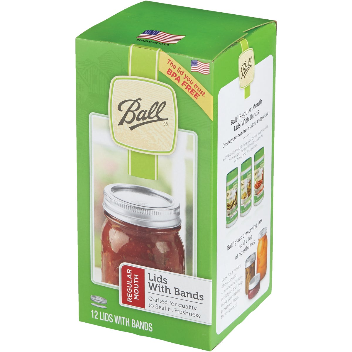 Ball Regular Mouth Jar Lid with Bands (12-Count) Image 3