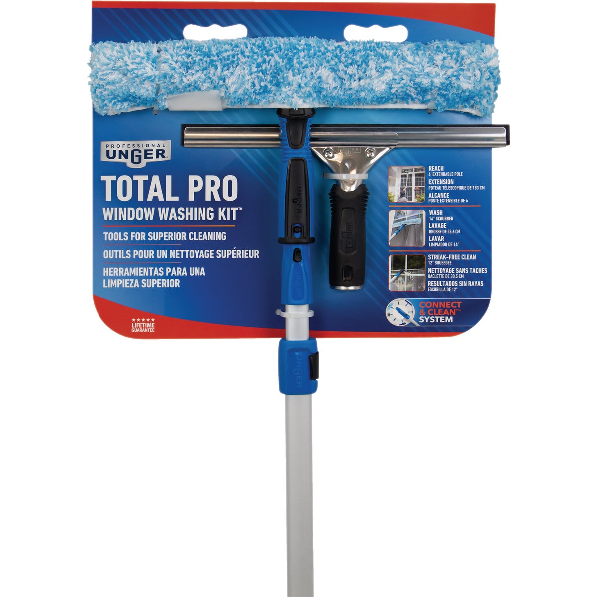 Unger Professional Total Pro Window Cleaning Kit (2-Piece)