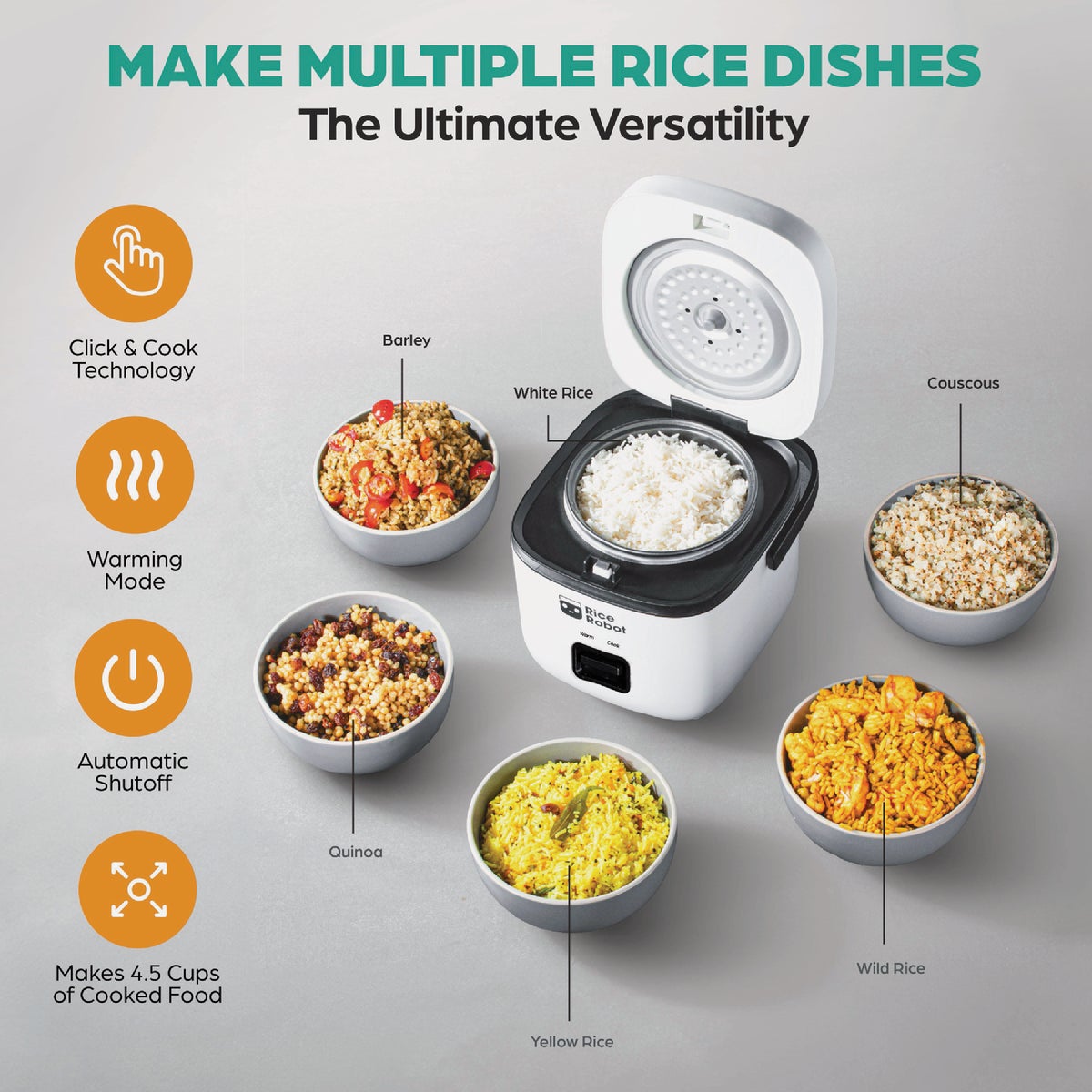 Rice Robot 1.2 Qt. Cooker Image 4