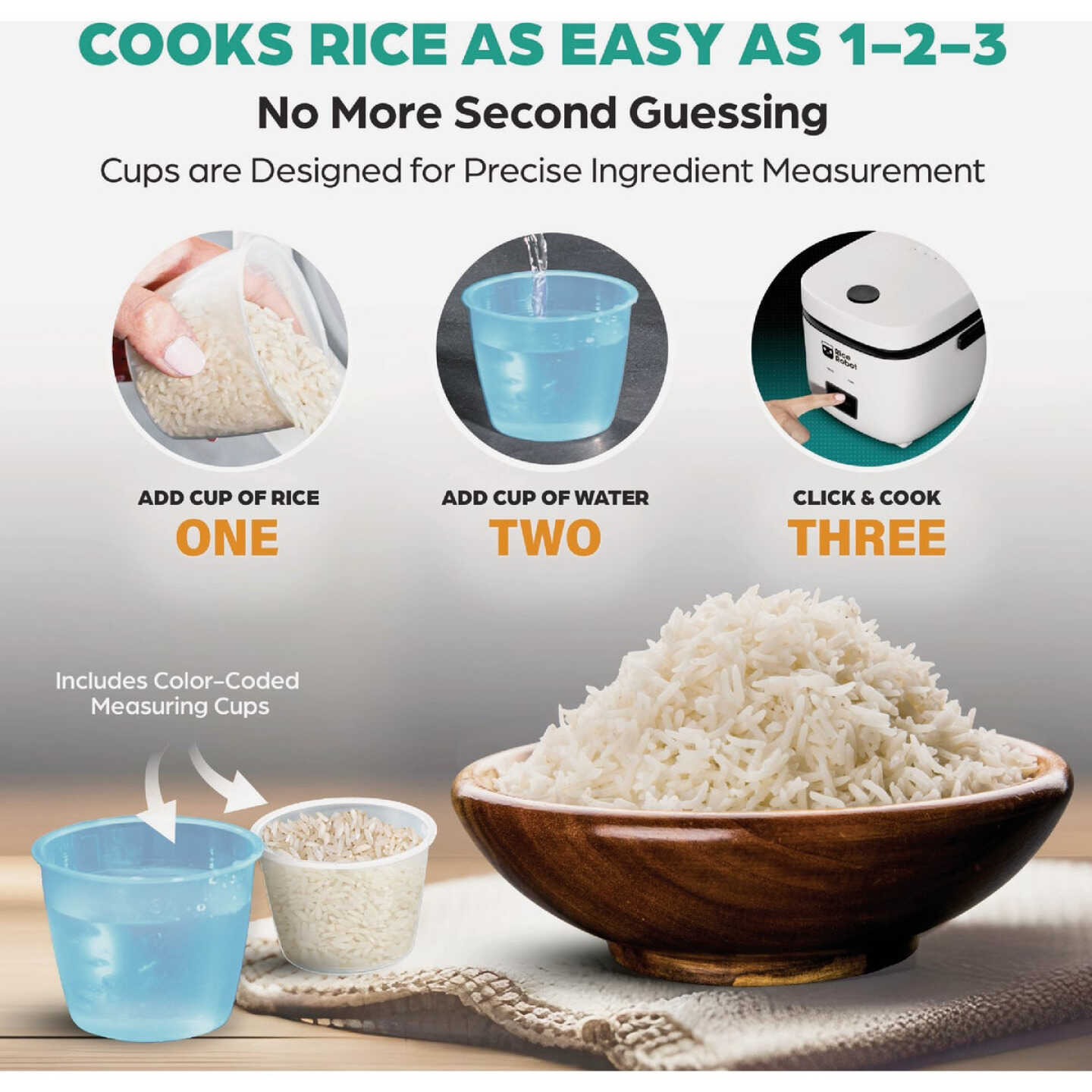 Rice Robot 1.2 Qt. Cooker Image 3