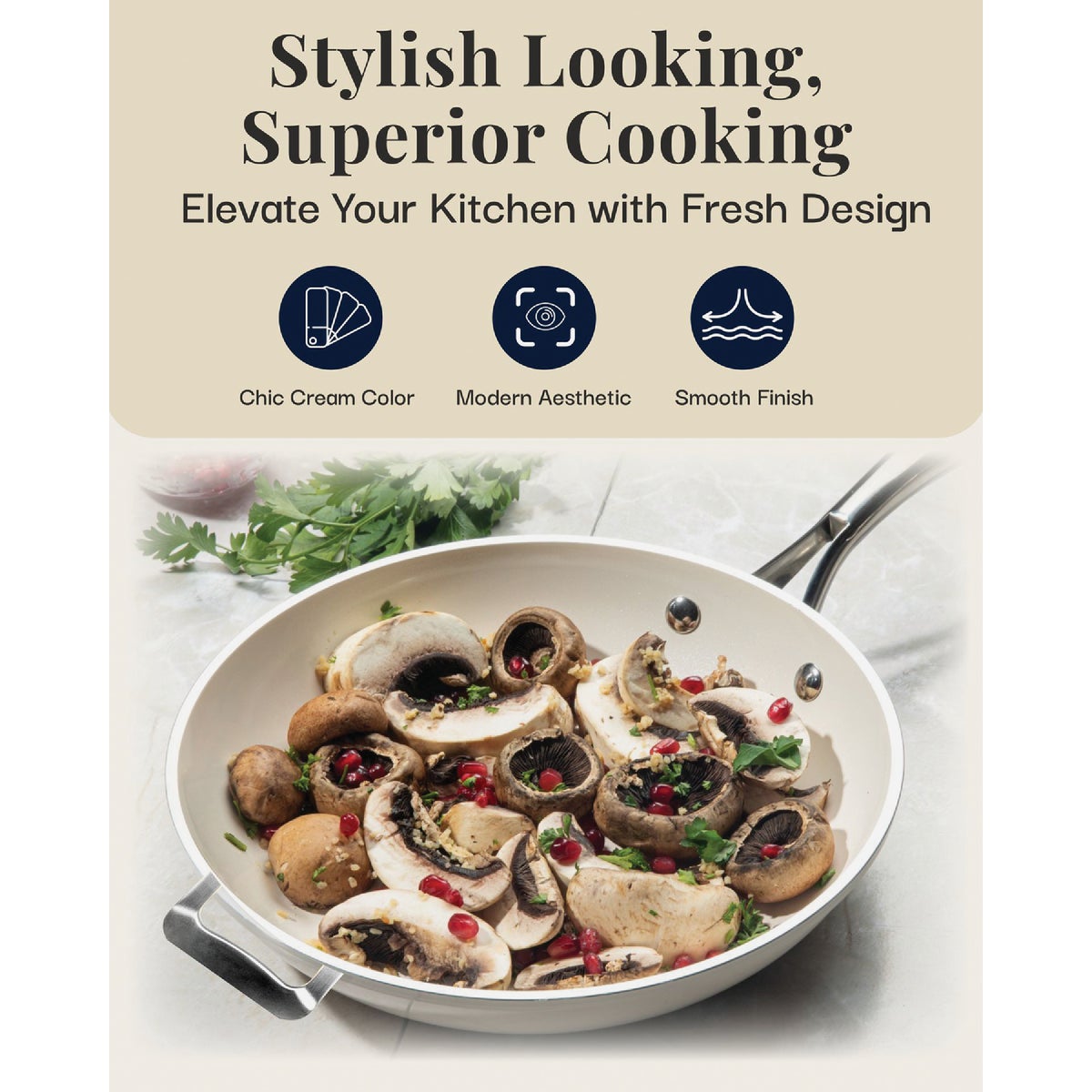 Gotham Steel Natural Collection 14 In. Fry Pan Image 7