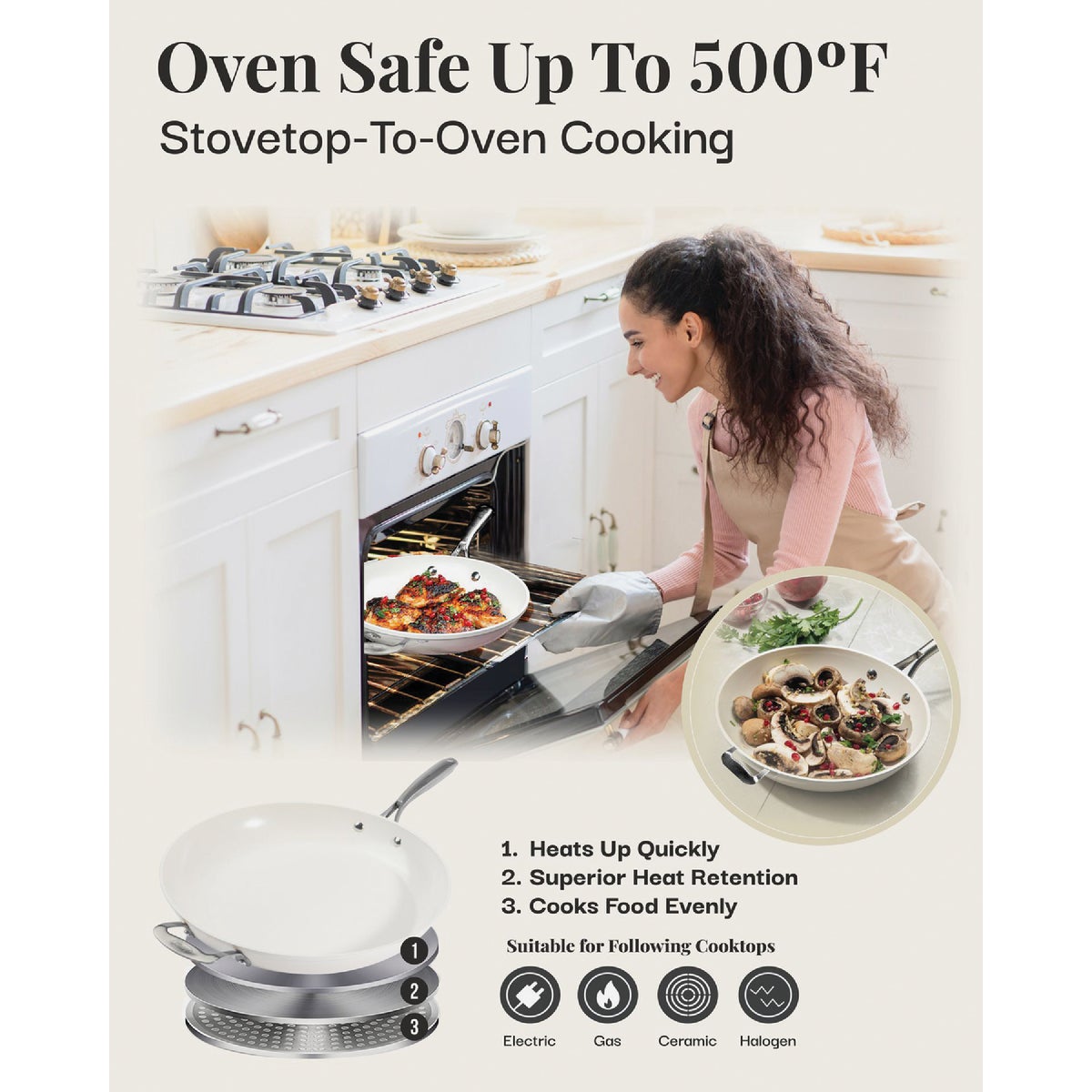 Gotham Steel Natural Collection 14 In. Fry Pan Image 6