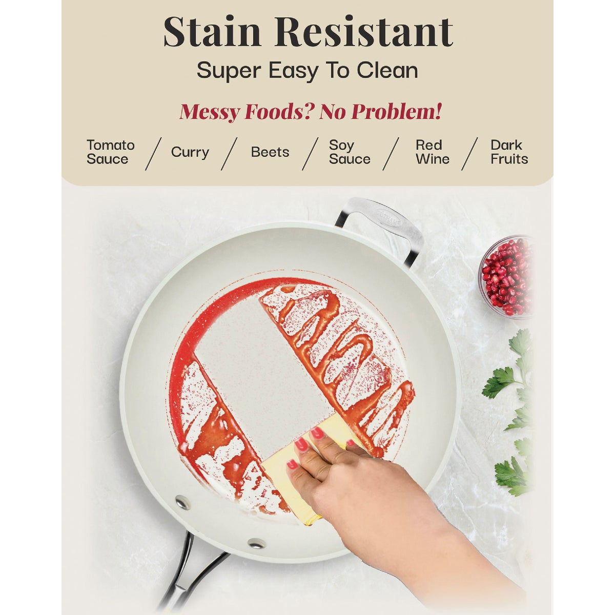 Gotham Steel Natural Collection 14 In. Fry Pan Image 5