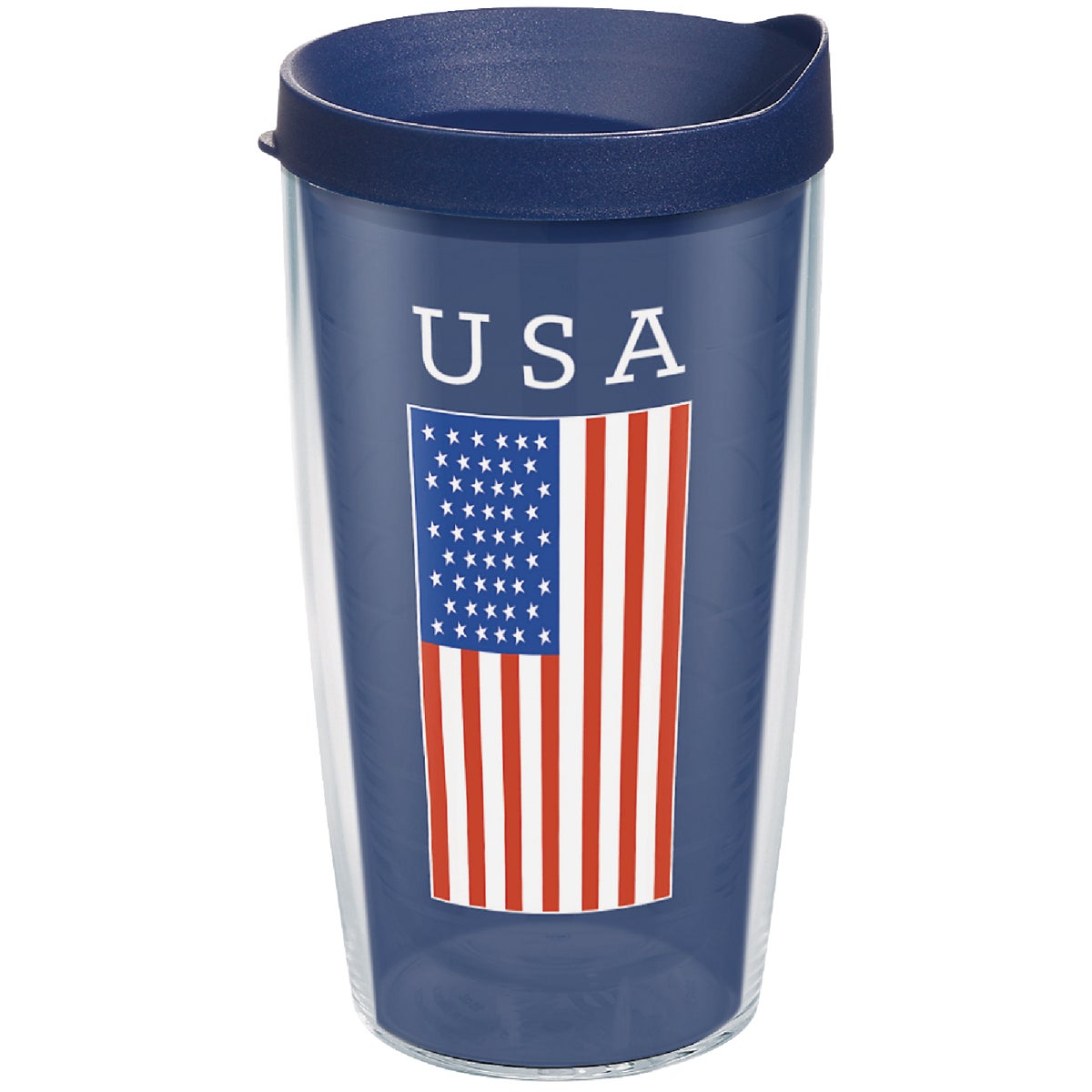 Tervis USA Flag Wrap 16 Oz. BPA Free Insulated Tumbler with Travel Lid Image 1
