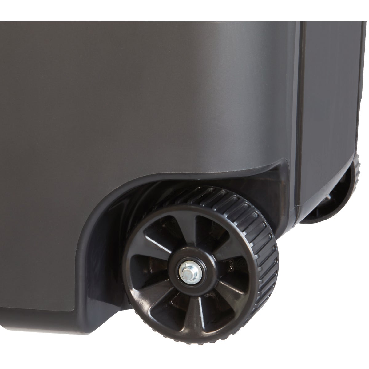 United Solutions Rough and Rugged 45 Gal. Wheeled Trash Can with Attached Lid Image 4