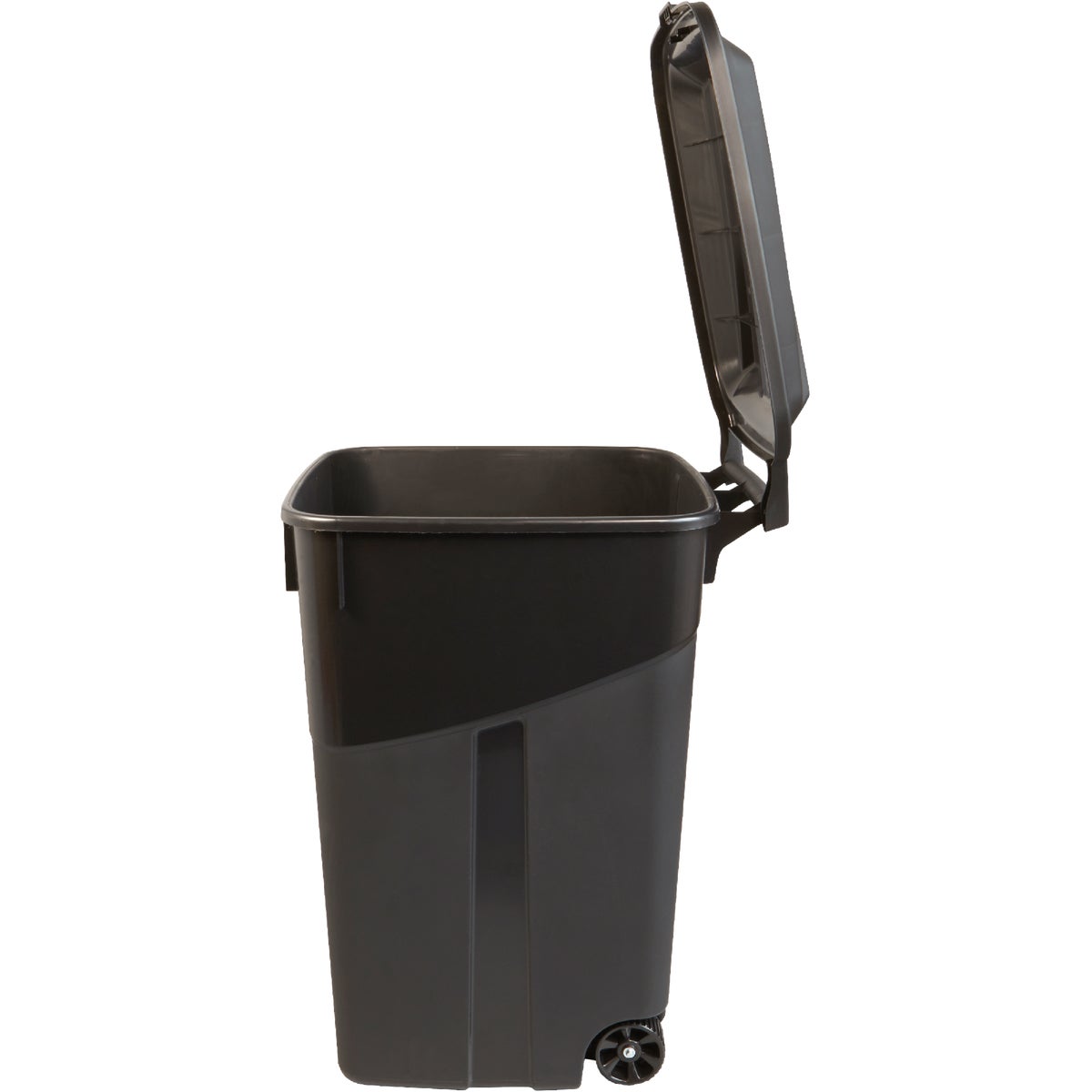 United Solutions Rough and Rugged 45 Gal. Wheeled Trash Can with Attached Lid Image 5