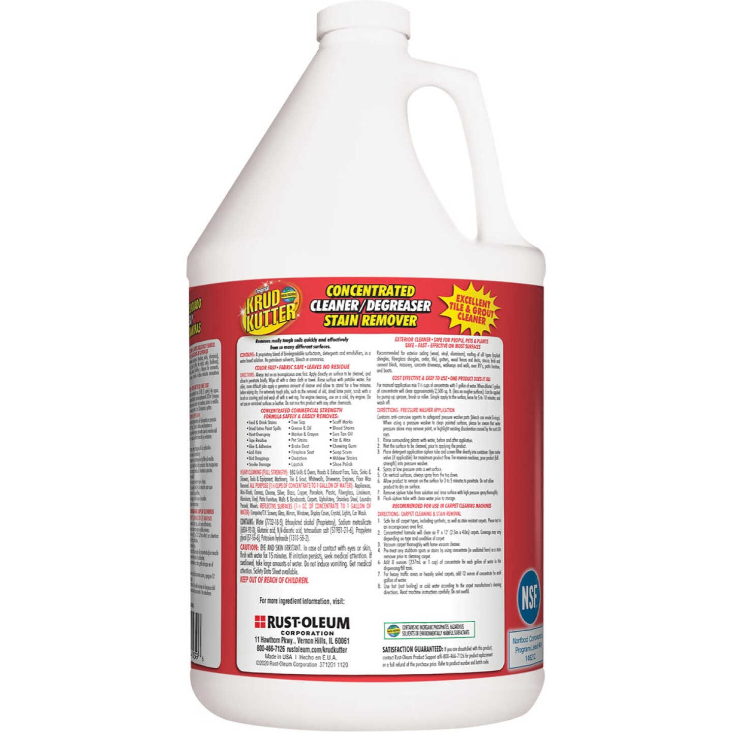 Krud Kutter 1 Gal. Liquid Concentrate Cleaner & Degreaser Stain Remover Image 7