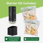 FoodSaver Mini Cordless Vacuum Sealer with Charging Dock, Black Image 5