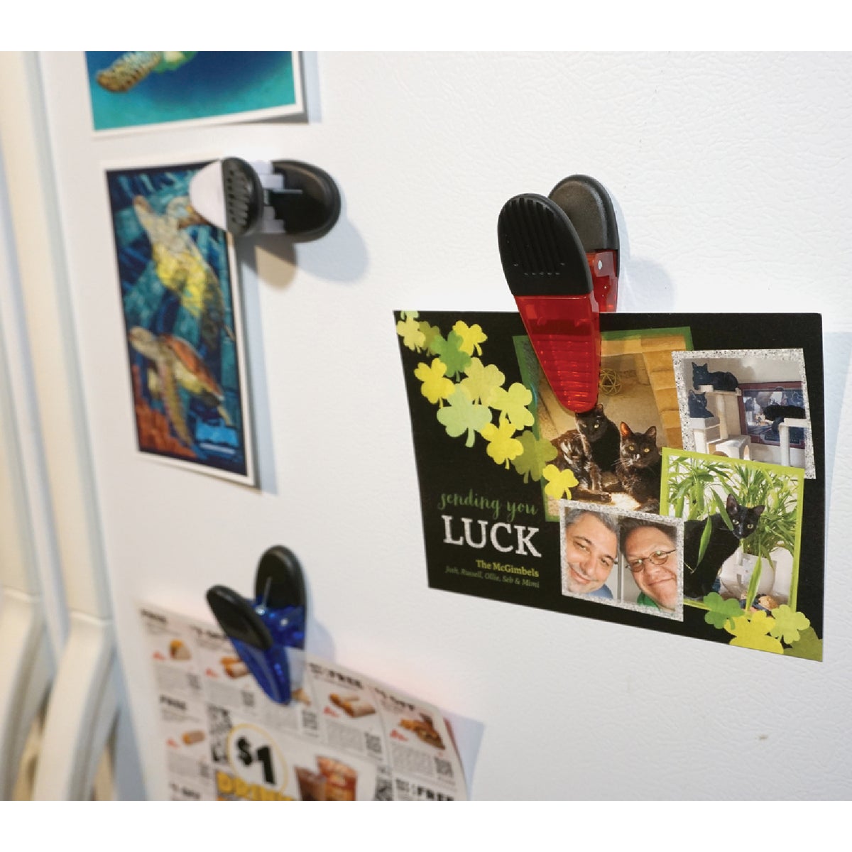 Master Magnetics 3-1/2 In. Red Magnetic Clip (2-Pack) Image 5