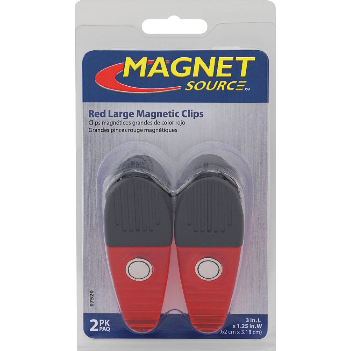 Master Magnetics 3-1/2 In. Red Magnetic Clip (2-Pack) Image 6