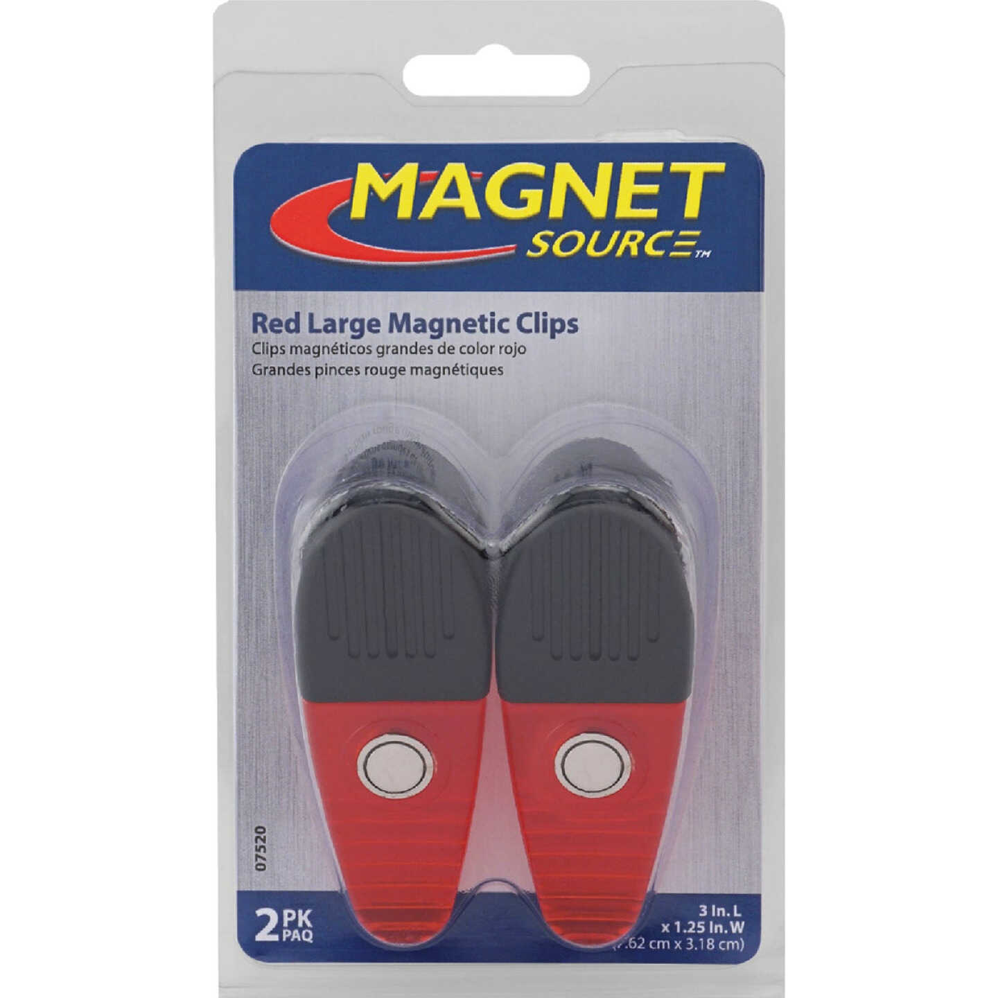 Master Magnetics 3-1/2 In. Red Magnetic Clip (2-Pack) Image 6