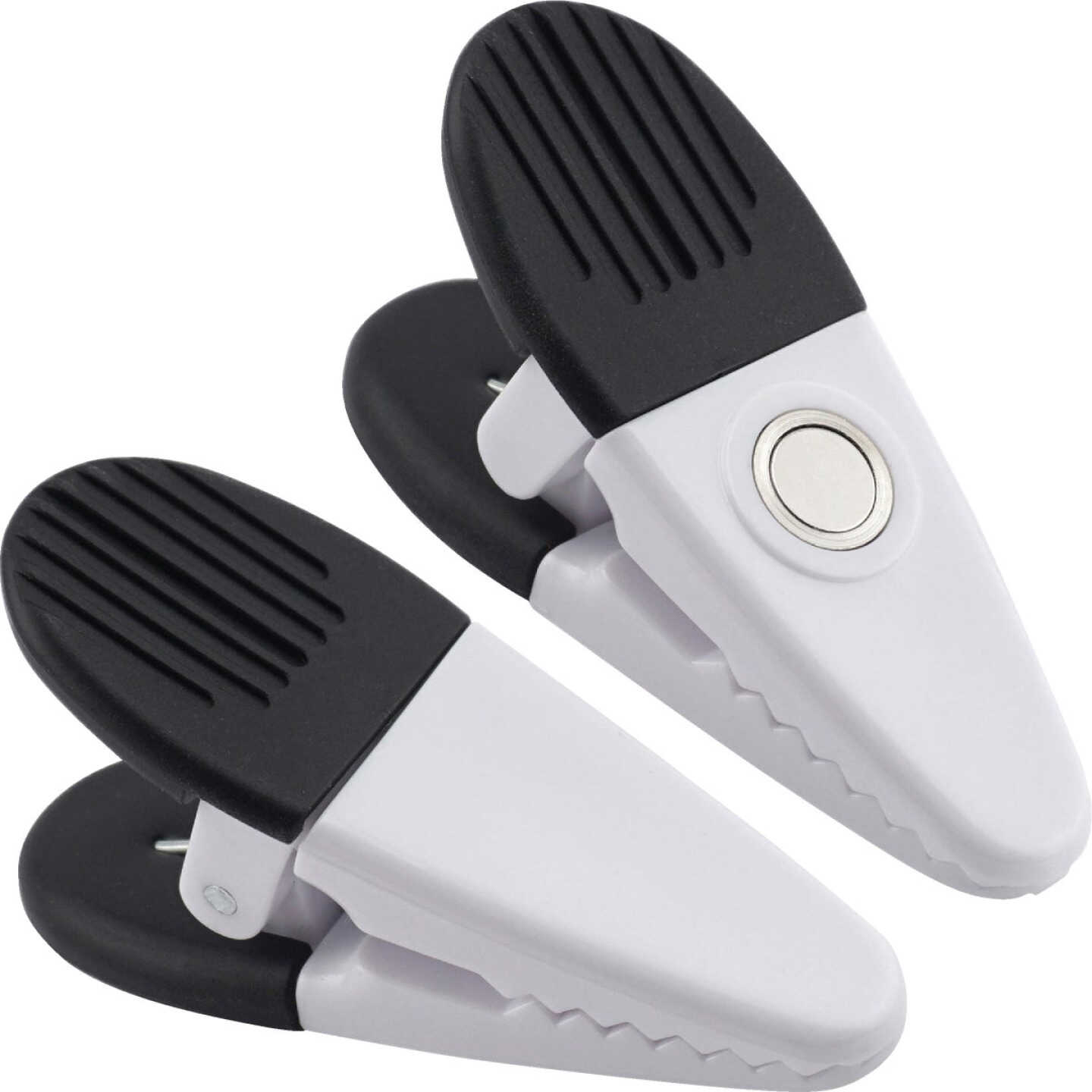 Master Magnetics 3-1/2 In. White Magnetic Clip (2-Pack) Image 1