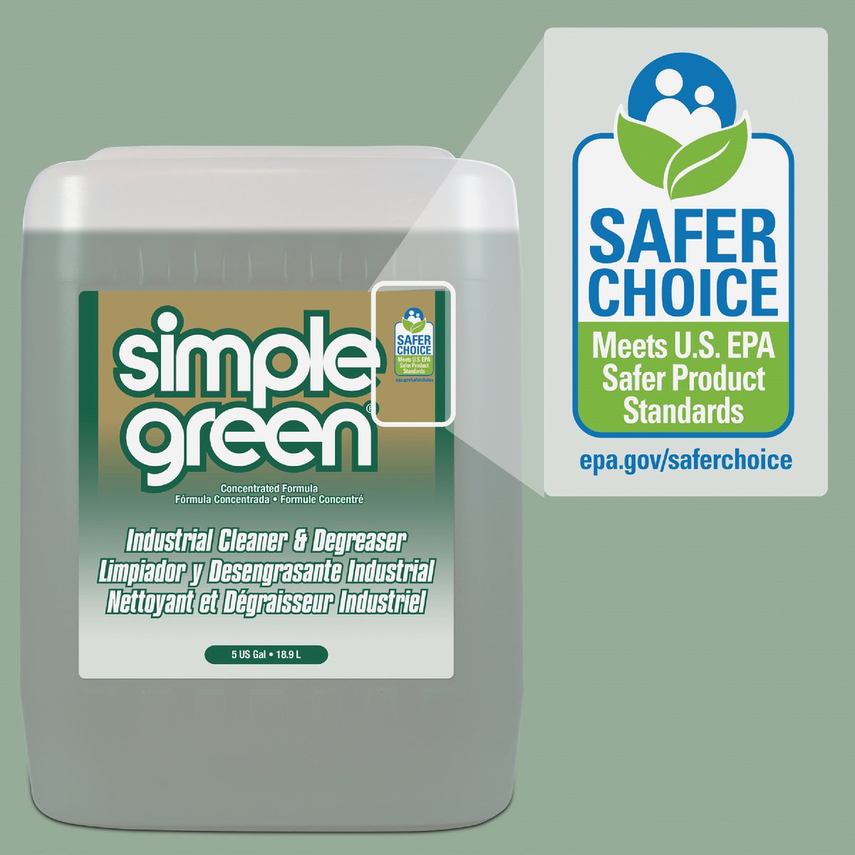 Simple Green 5 Gal. Industrial All-Purpose Cleaner & Degreaser Image 3
