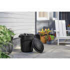 Rubbermaid Roughneck 20 Gal. Black NonWheeled Vented Trash Can with Lid Image 3