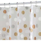 iDesign 72 In. x 72 In. Gilly Dot PEVA Shower Curtain Image 1