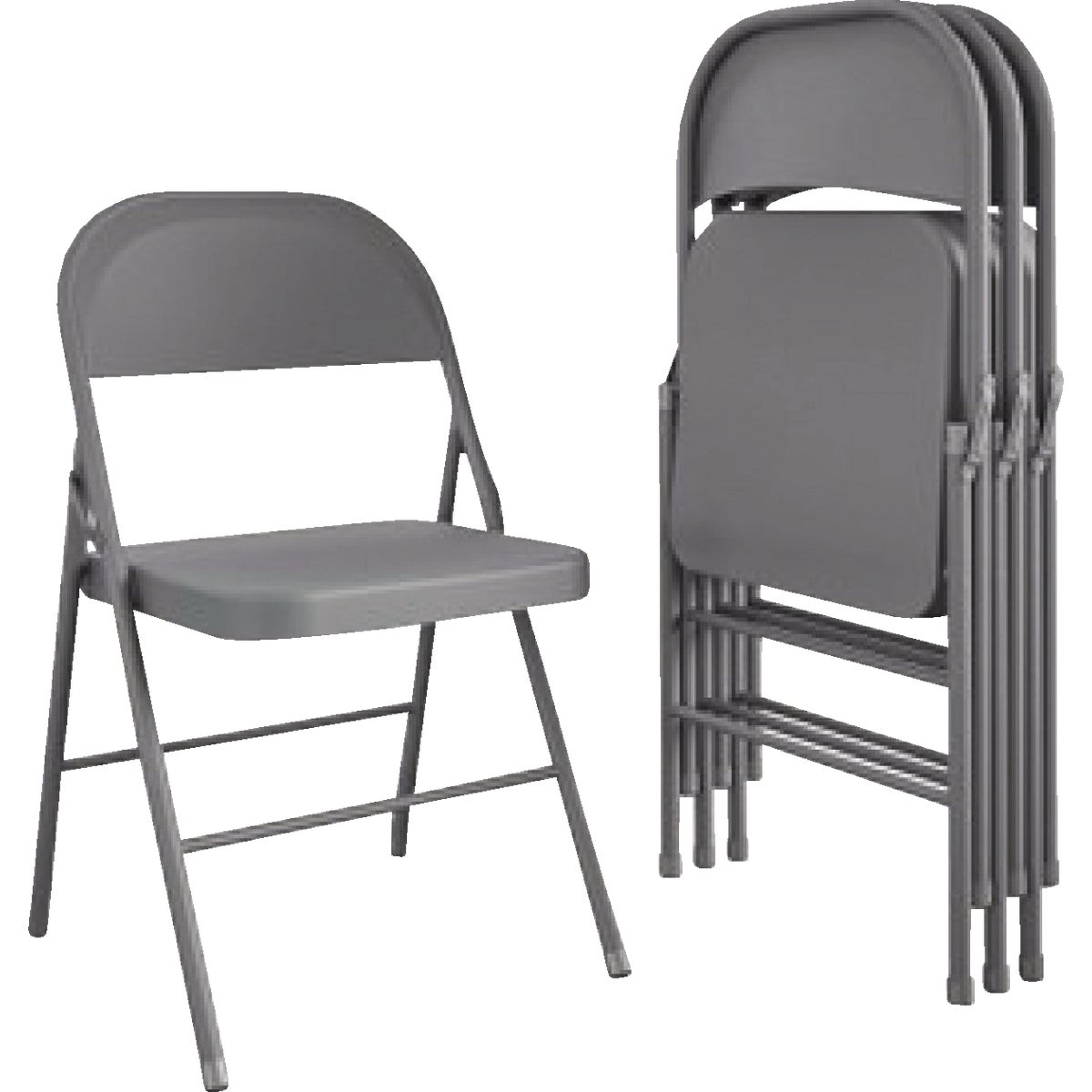 Cosco Gray All Steel Folding Chair