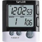 Taylor Dual Event 1.5 In. Digital LCD Timer with Clock Image 1