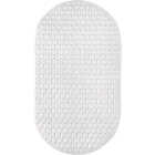 Zenna Home 27-1/2 In. x 15-1/2 In. White Non-Slip Bath Mat Image 1