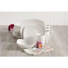 Gibson Home Zen Buffetware White Soft-Square Dinnerware Set (16-Piece) Image 2