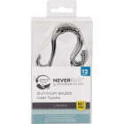 Zenna Home Rustproof Chrome Double Roller Shower Curtain Hooks (12-Count) Image 2