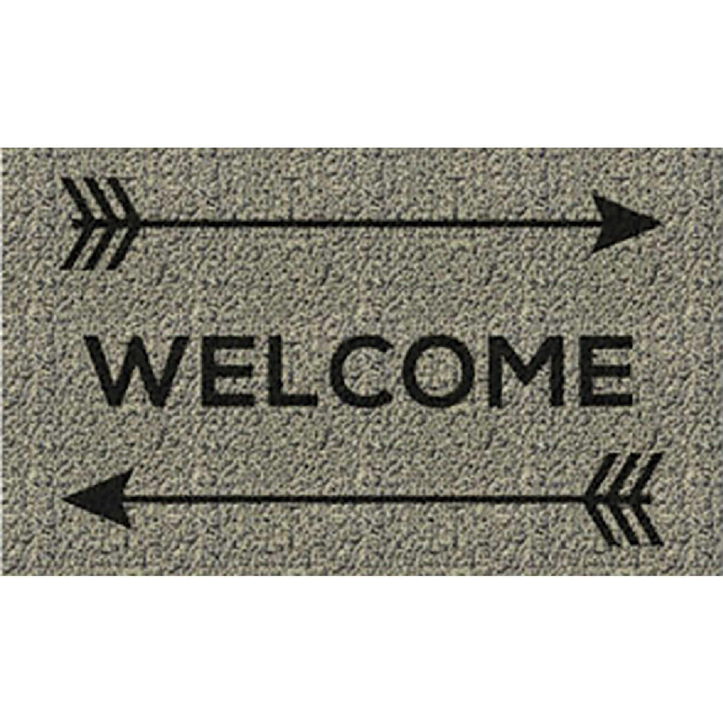 Americo Home Front Runner 18 In. x 30 In. Gold Welcome Arrows Mat Image 1