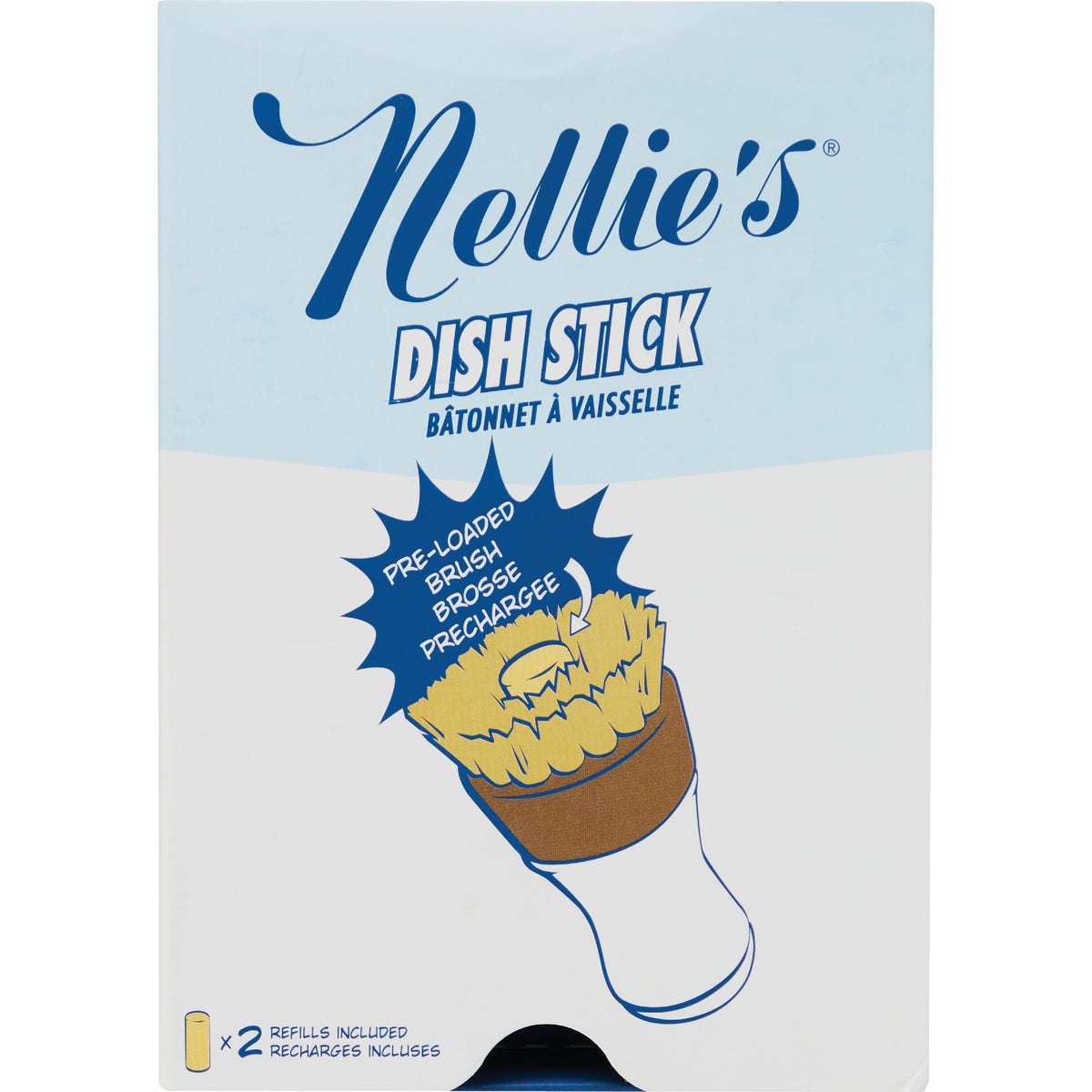 Nellie's Dish Stick Dishwashing Brush with 2 Dish Butter Soap Sticks Image 7