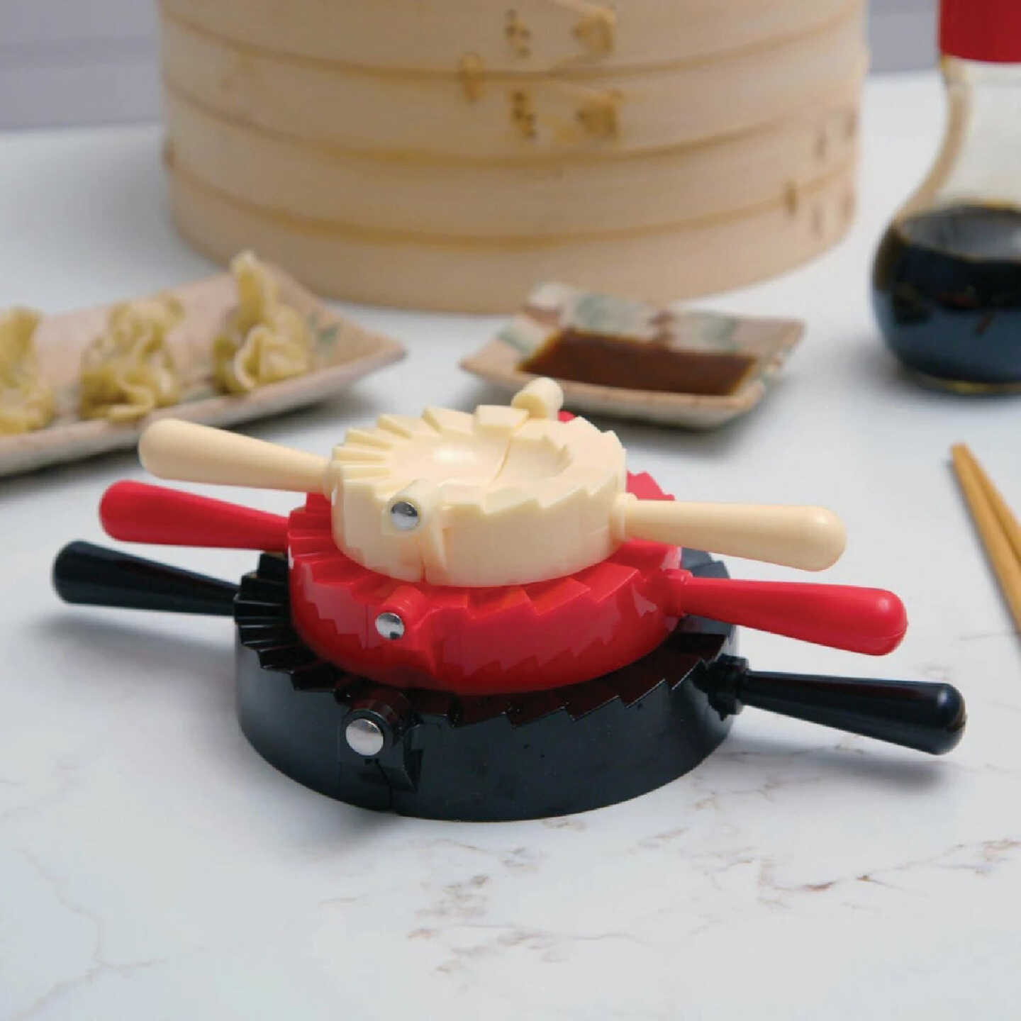 Joyce Chen 3-Piece Dumpling Maker, Press, and Sealer Kit Image 4