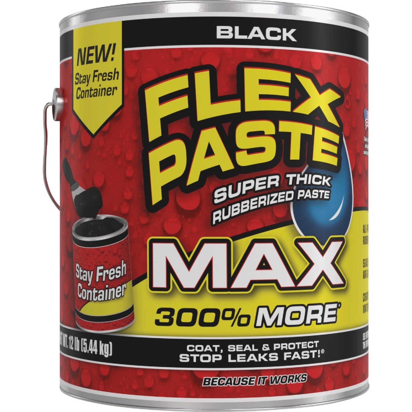 Flex Paste MAX 12 Lb. Black Sealer Image 1