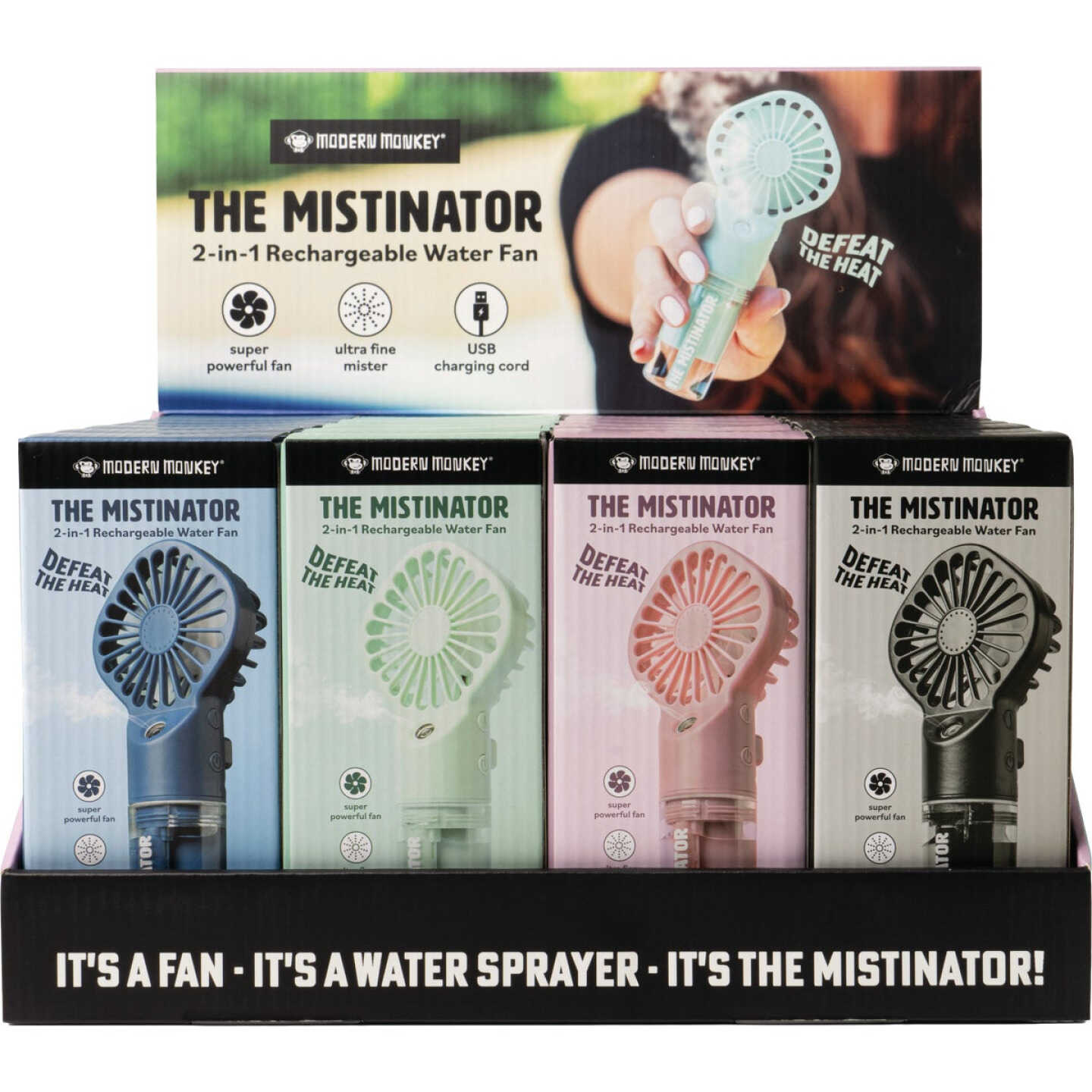 The Mistinator 2-In-1 Rechargeable Water Fan Image 1