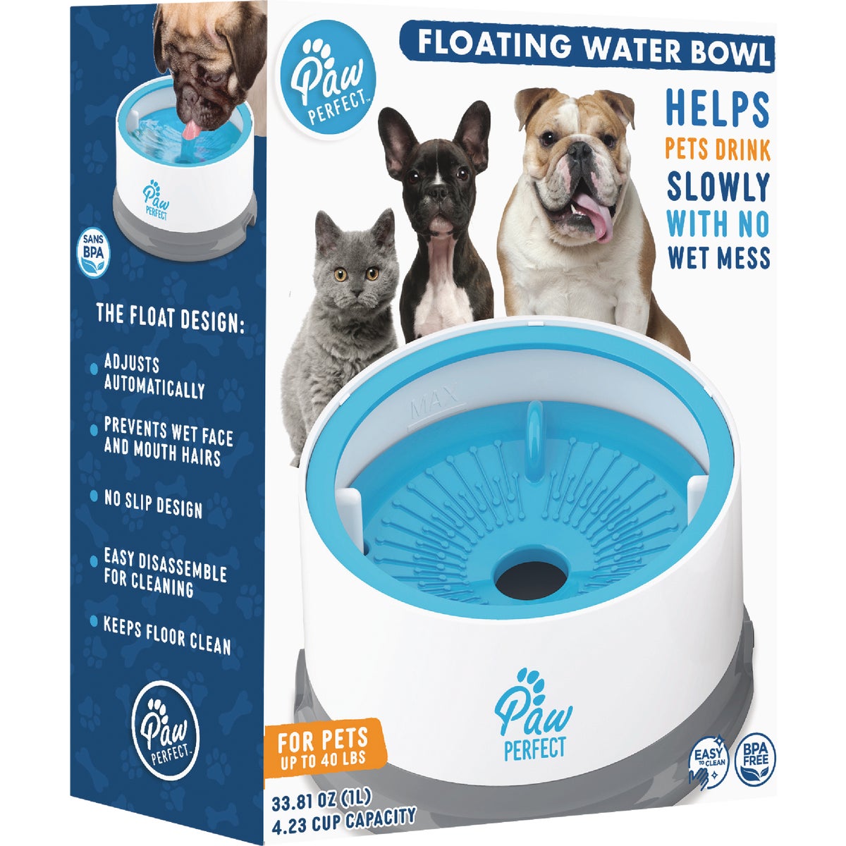 Bell+Howell Paw Perfect Floating Water Pet Bowl