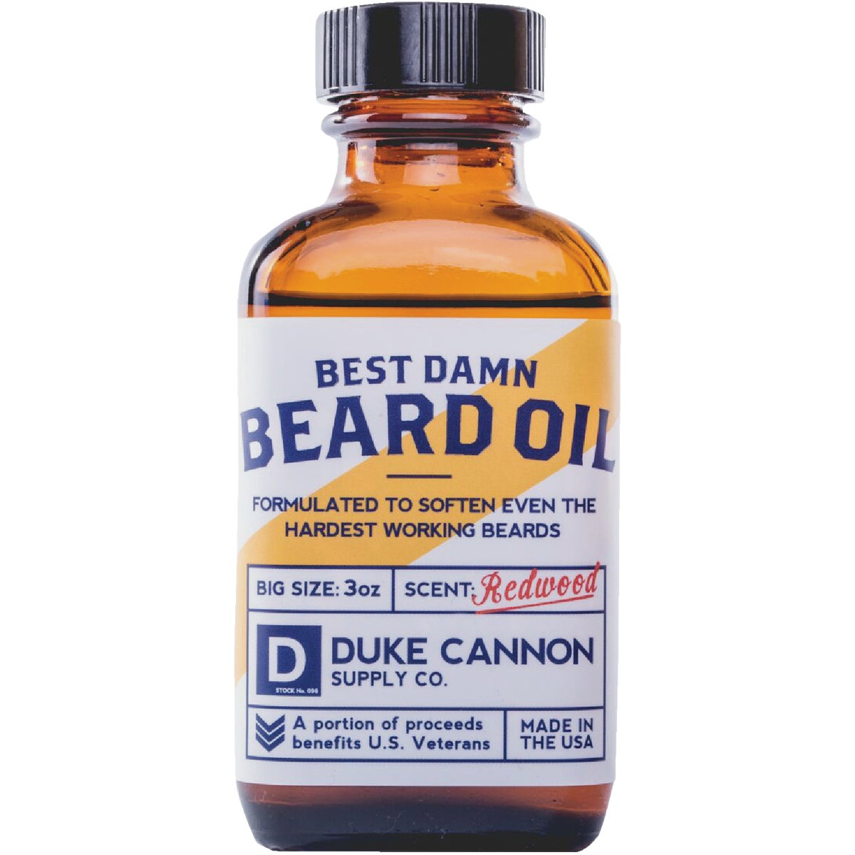 Duke Cannon 3 Oz. Redwood Best Damn Beard Oil