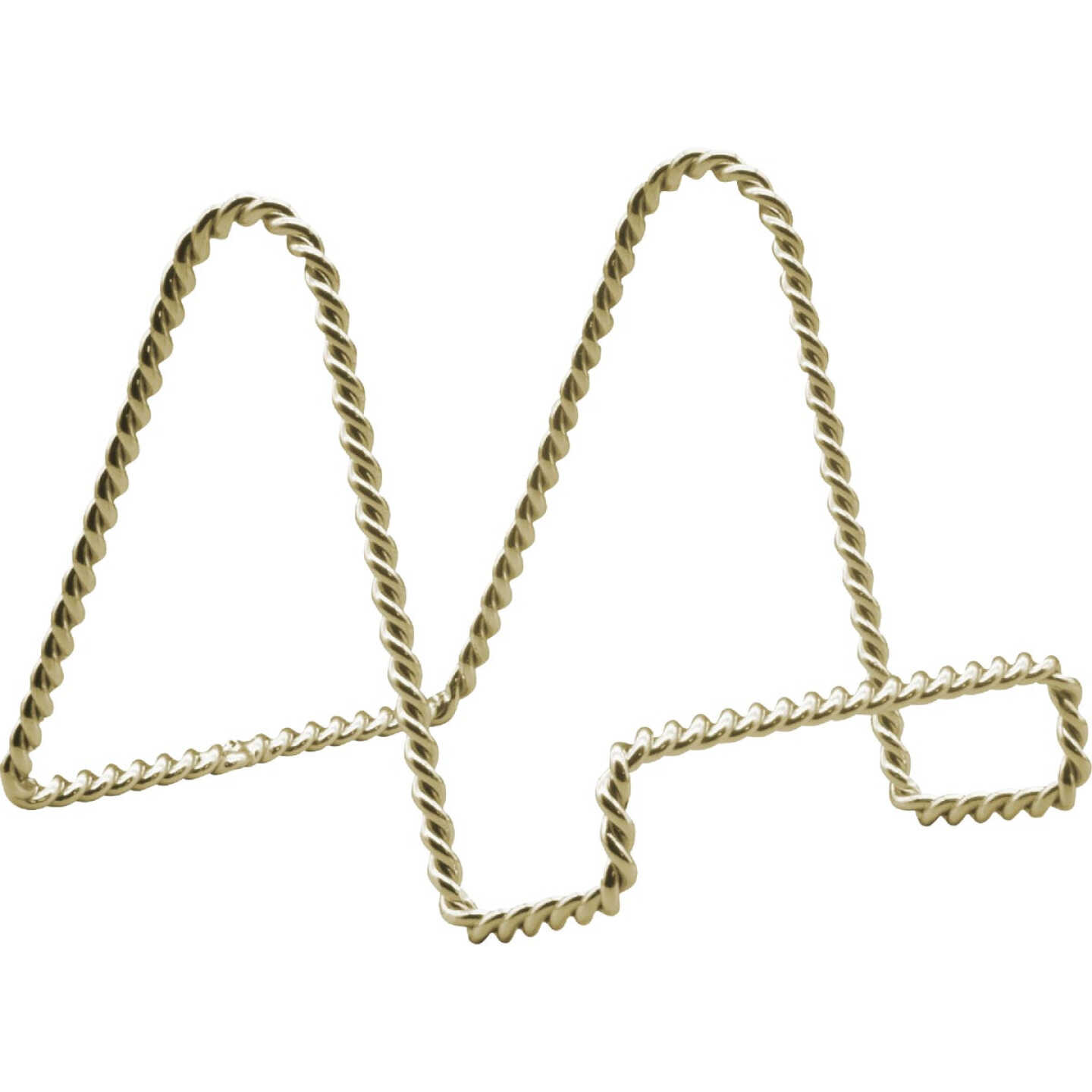 Tripar 3 In. Brass Twisted Wire Plate Stand Image 1