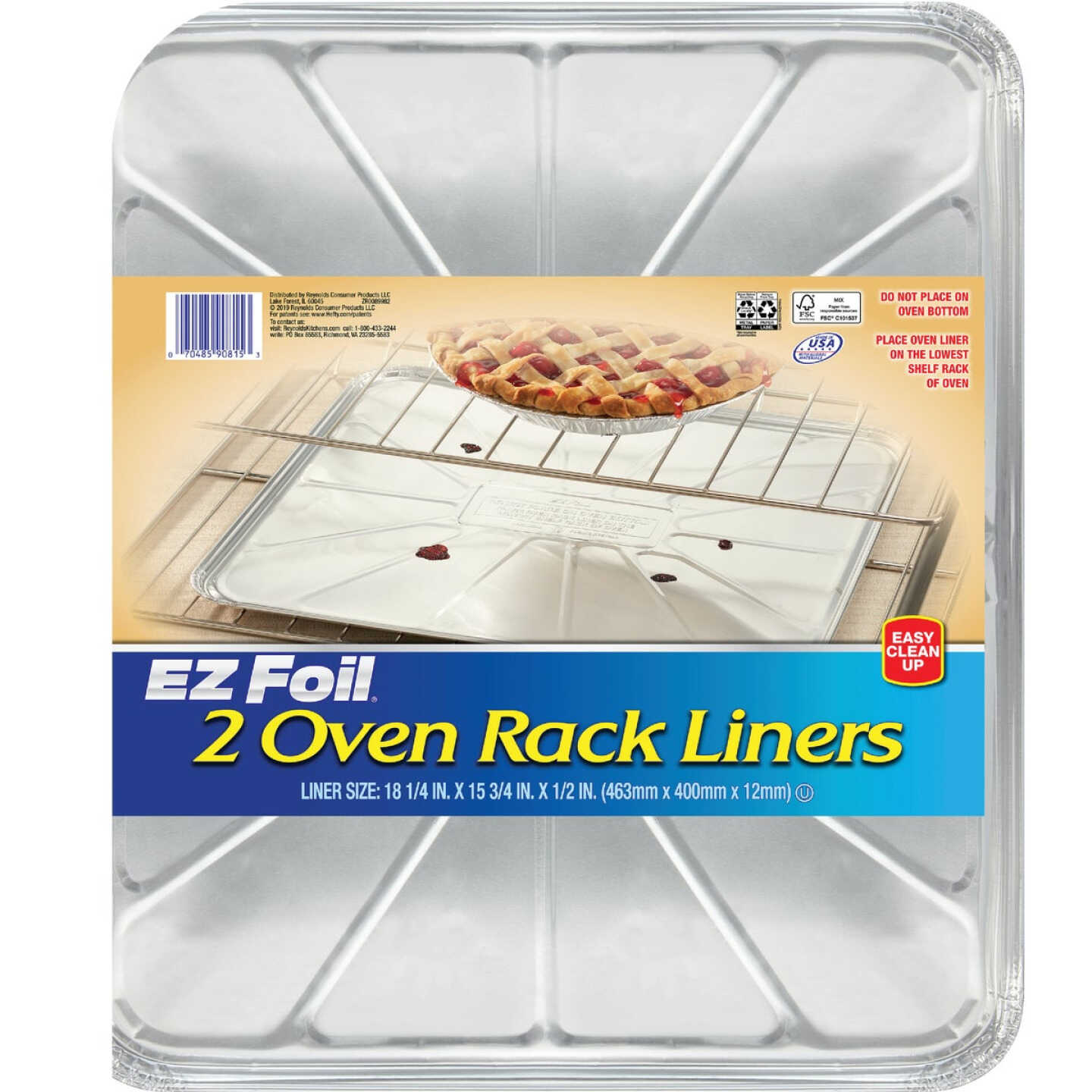 EZ Foil 15.75 In. x 18.25 In. Oven Rack Liner (2-Count) Image 1