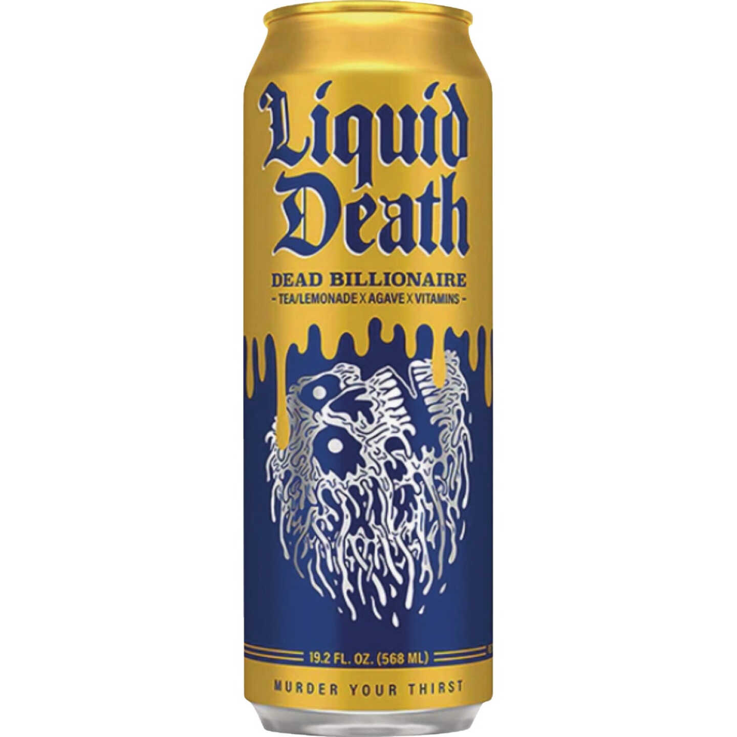 Liquid Death 19.2 Oz. Dead Billionaire Lemonade Tea Image 1