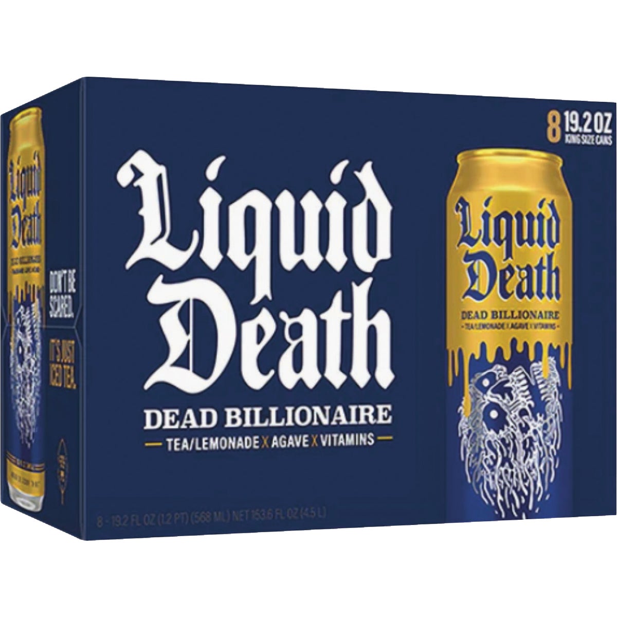 Liquid Death 19.2 Oz. Dead Billionaire Lemonade Tea Image 2