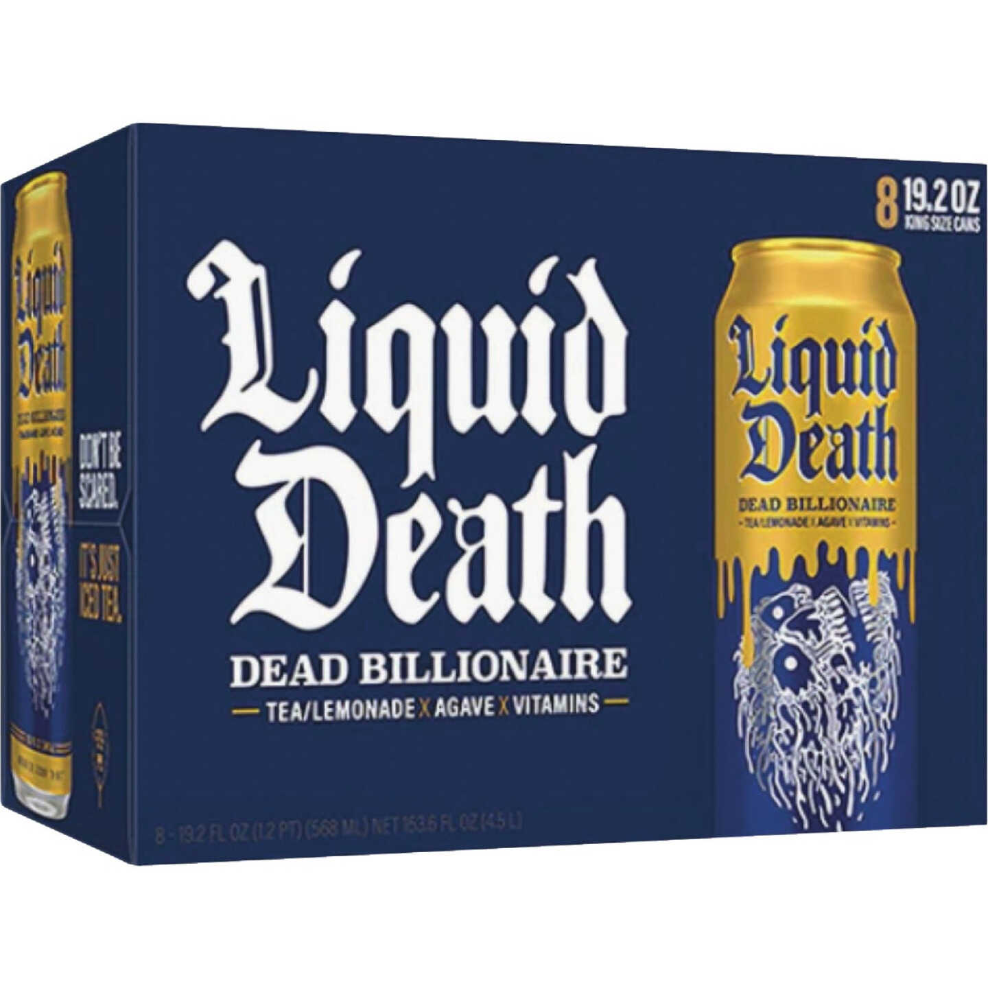 Liquid Death 19.2 Oz. Dead Billionaire Lemonade Tea Image 2