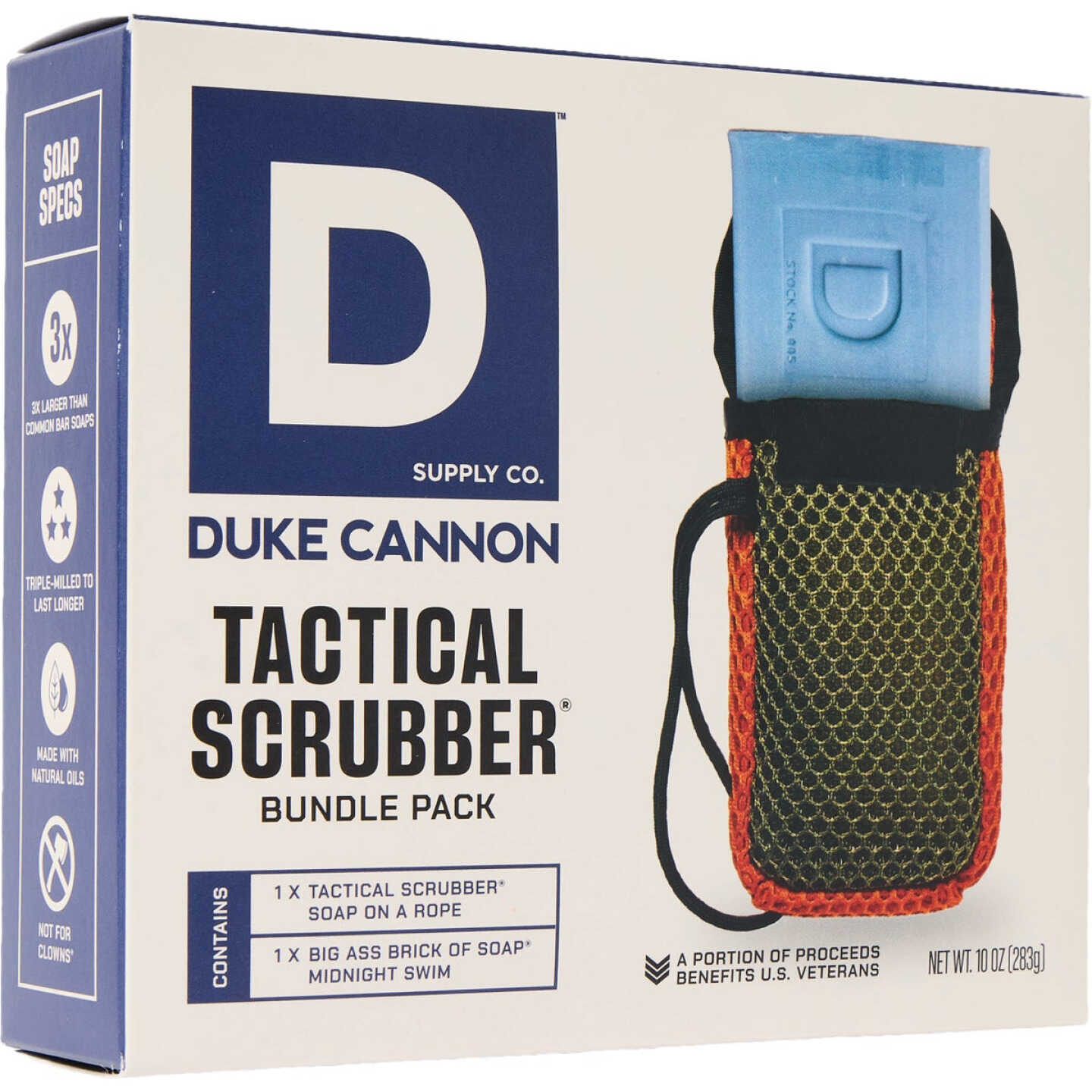 Duke Cannon Tactical Scrubber and Soap Bundle, Midnight Swim Image 1