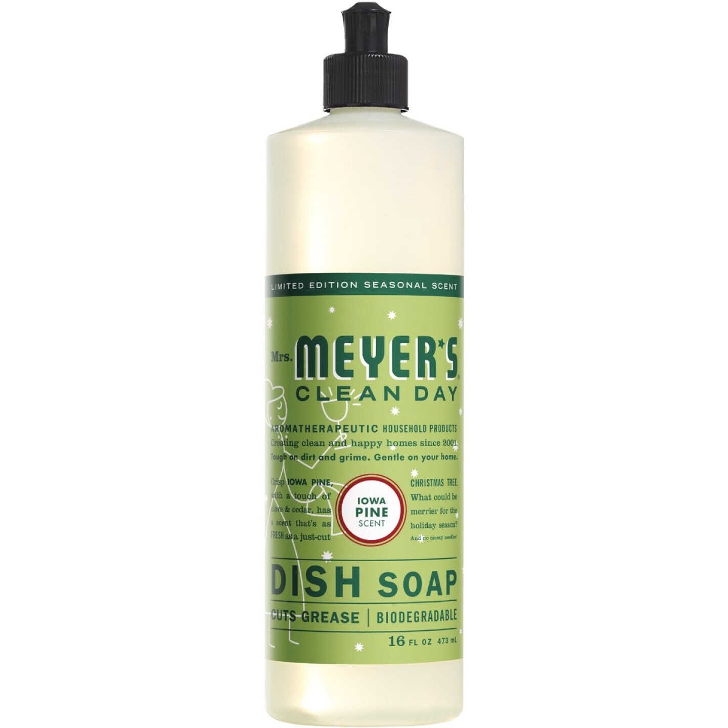 Mrs. Meyer's Clean Day 16 Oz. Iowa Pine Scent Liquid Dish Soap Image 1