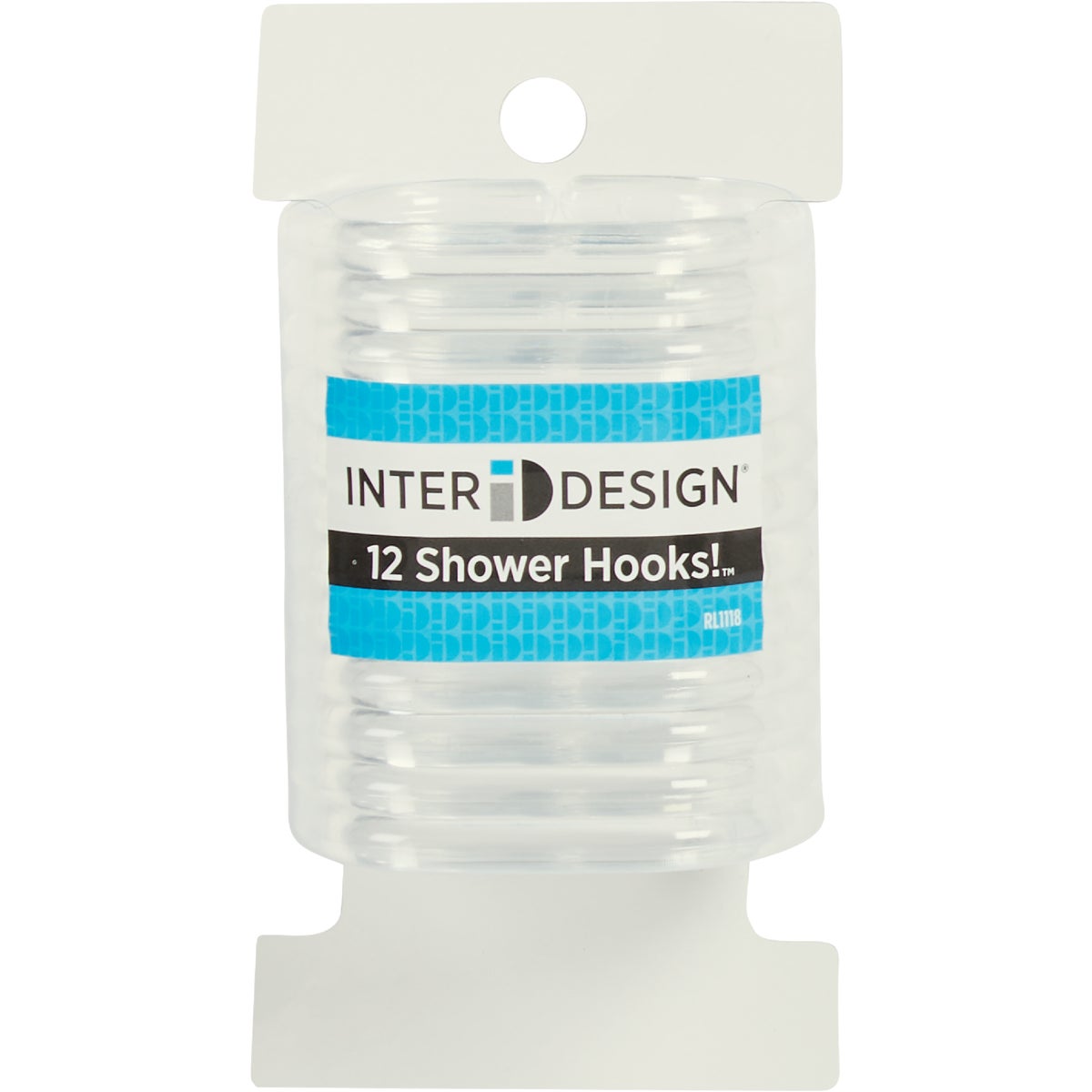 iDesign 2.38 In. L. x 1.63 In. W. x .23 In. Clear Plastic Shower Curtain C-Hook (12-Count) Image 2