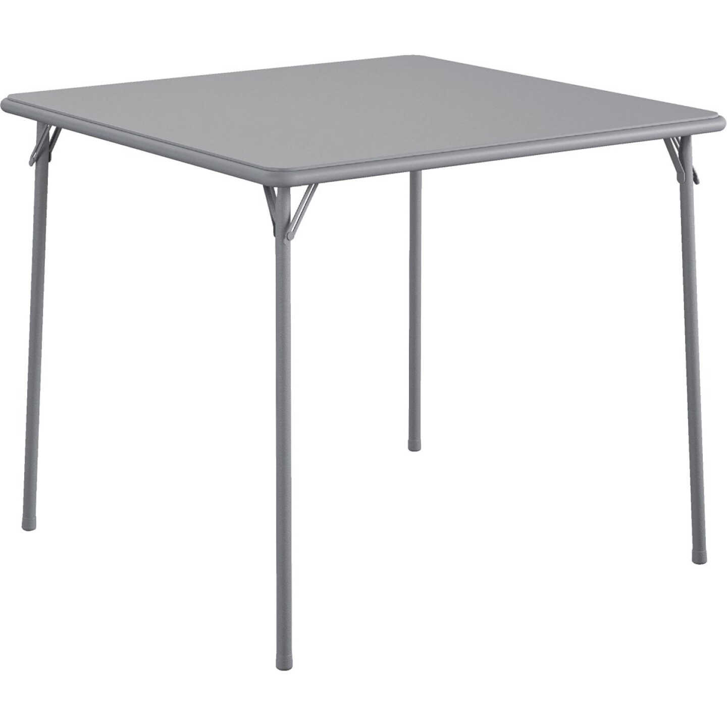 Cosco 34 In. x 34 In. Folding Table, Gray Image 1